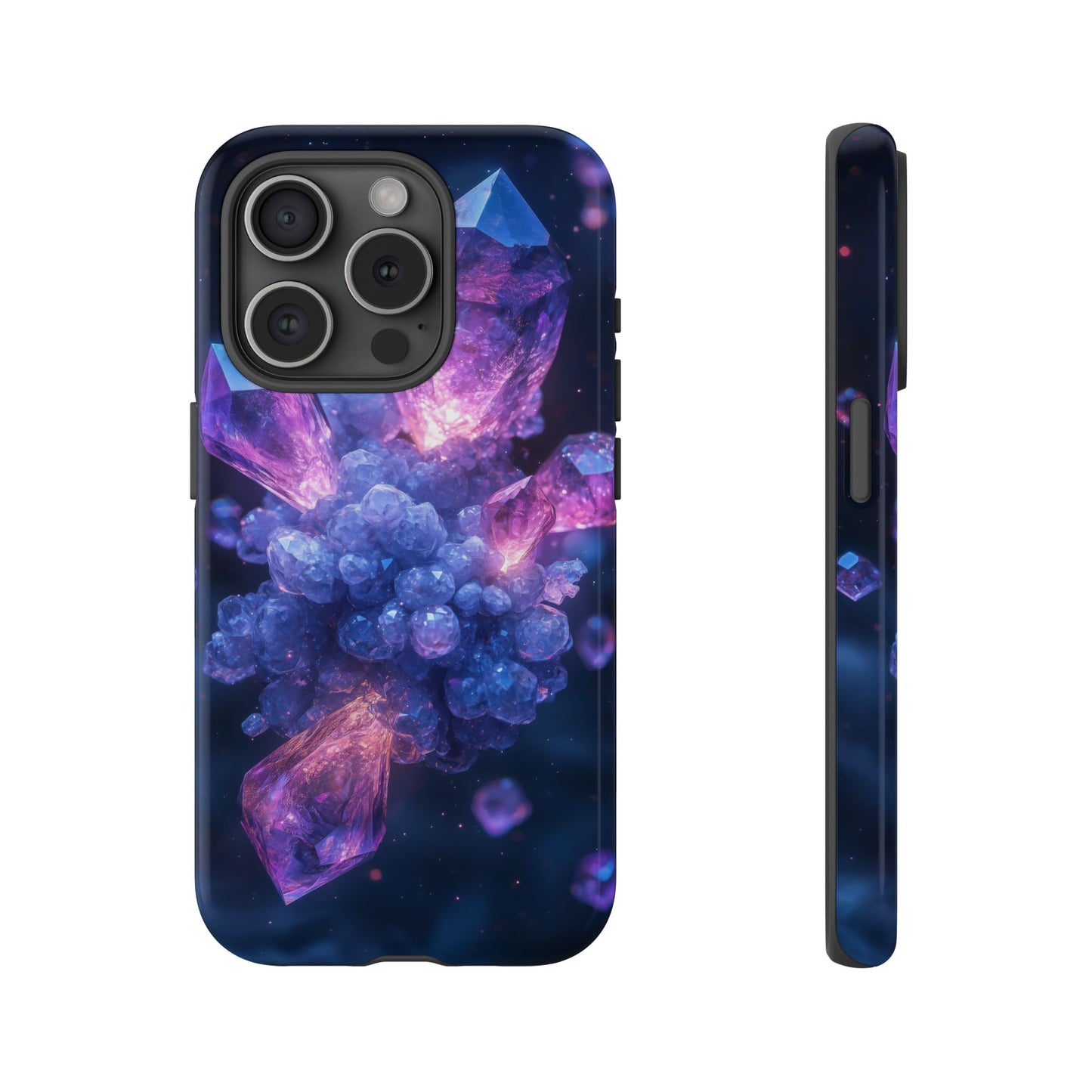 Cosmic Amethyst Crystal Phone Case for iPhone, Samsung & Google Pixel