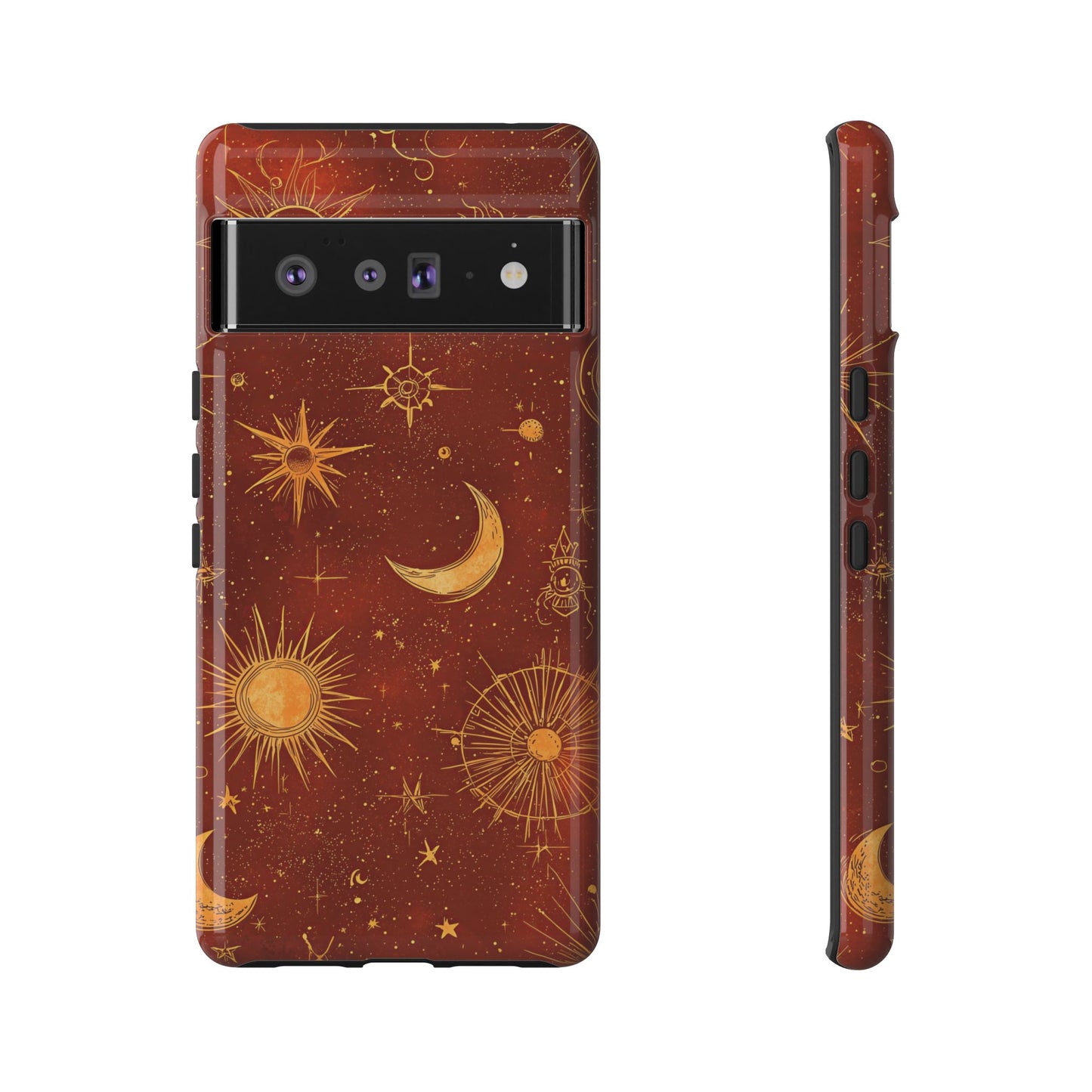 Terracotta Celestial Dreams Boho Phone Case for iPhone, Pixel & Samsung
