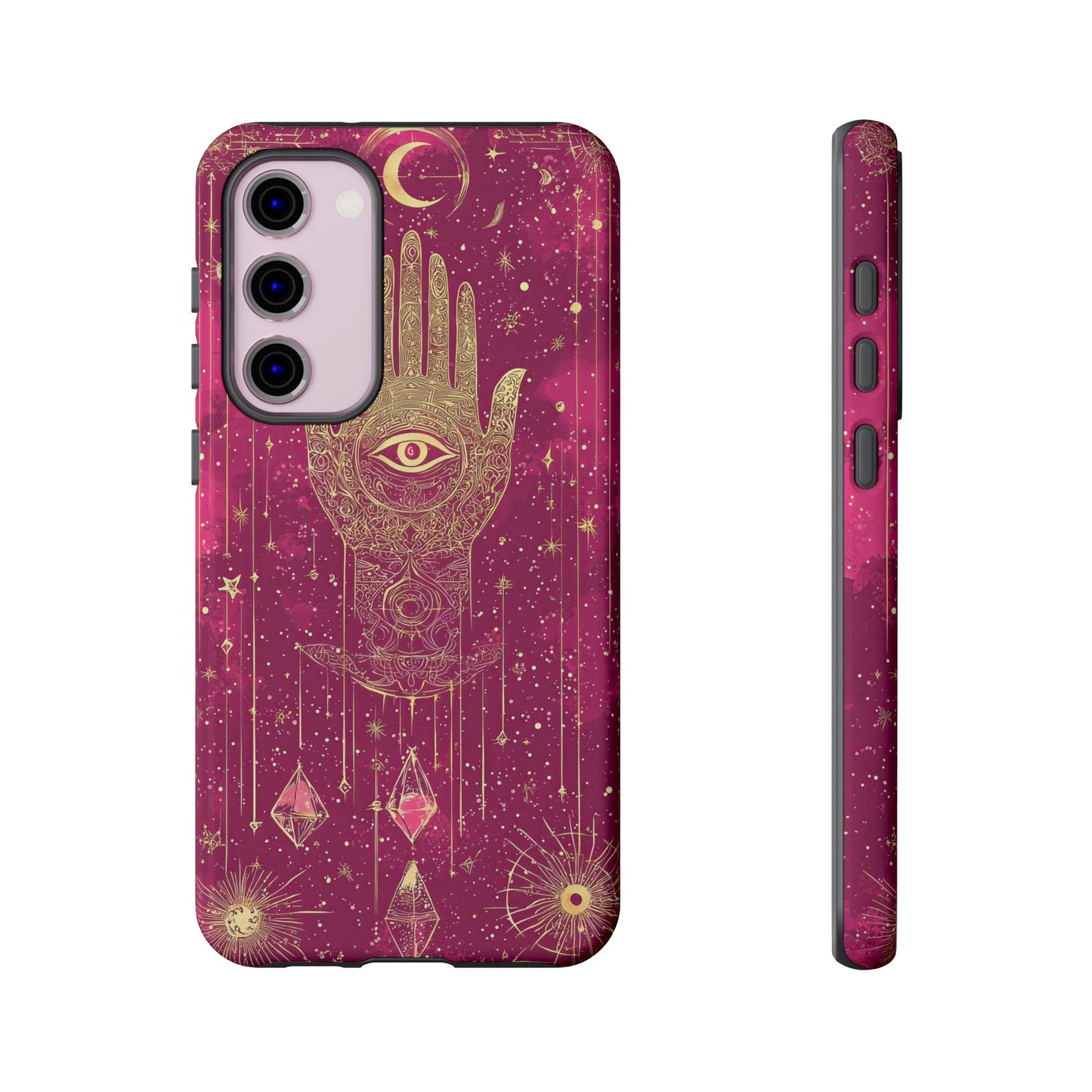 Cosmic Hamsa Boho Phone Case for iPhone, Pixel & Samsung