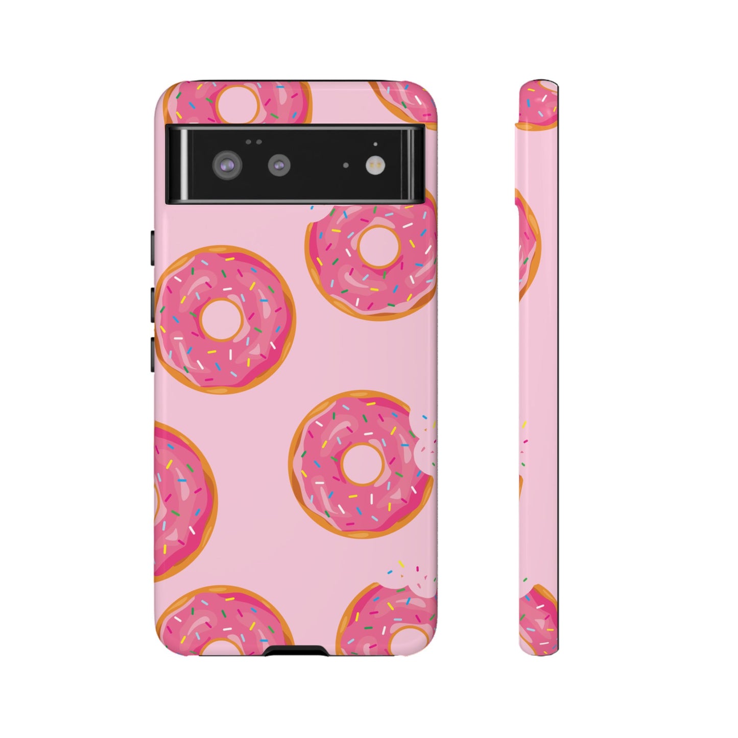 Pink Frosted Donut Delight Phone Case for iPhone, Samsung, Google Pixel