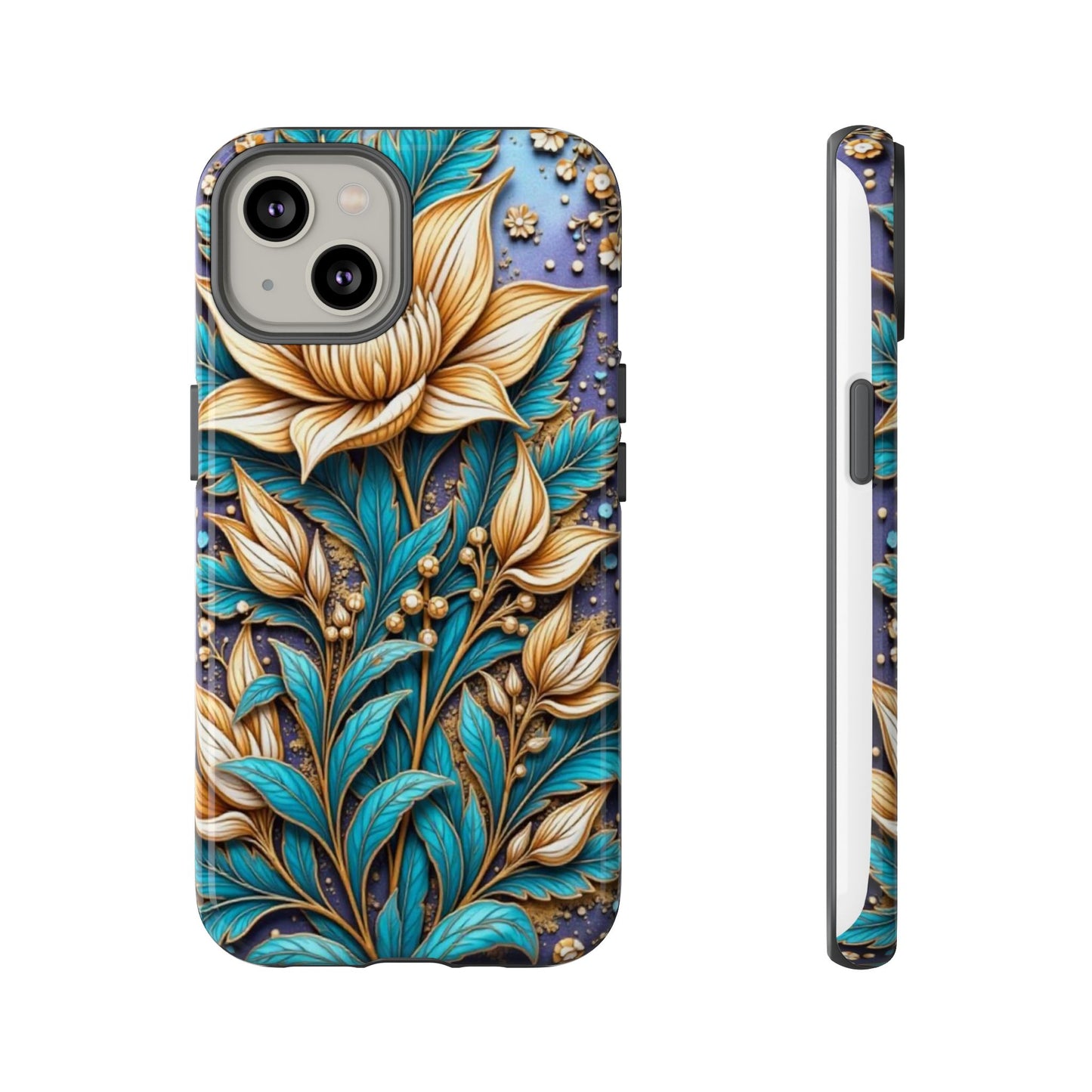 Golden Chrysanthemum: Floral Stained Glass Masterpiece