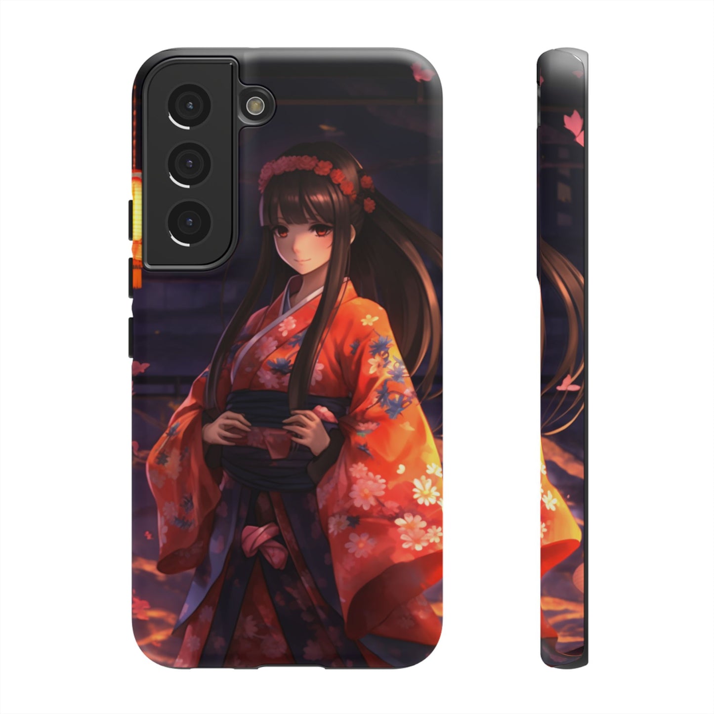 Anime Girl Phone Case - Cute Aesthetic Cover for iPhone, Samsung & Google Pixel, Girly Phone Case, Kawaii Phone Case, Anime Lover Gift
