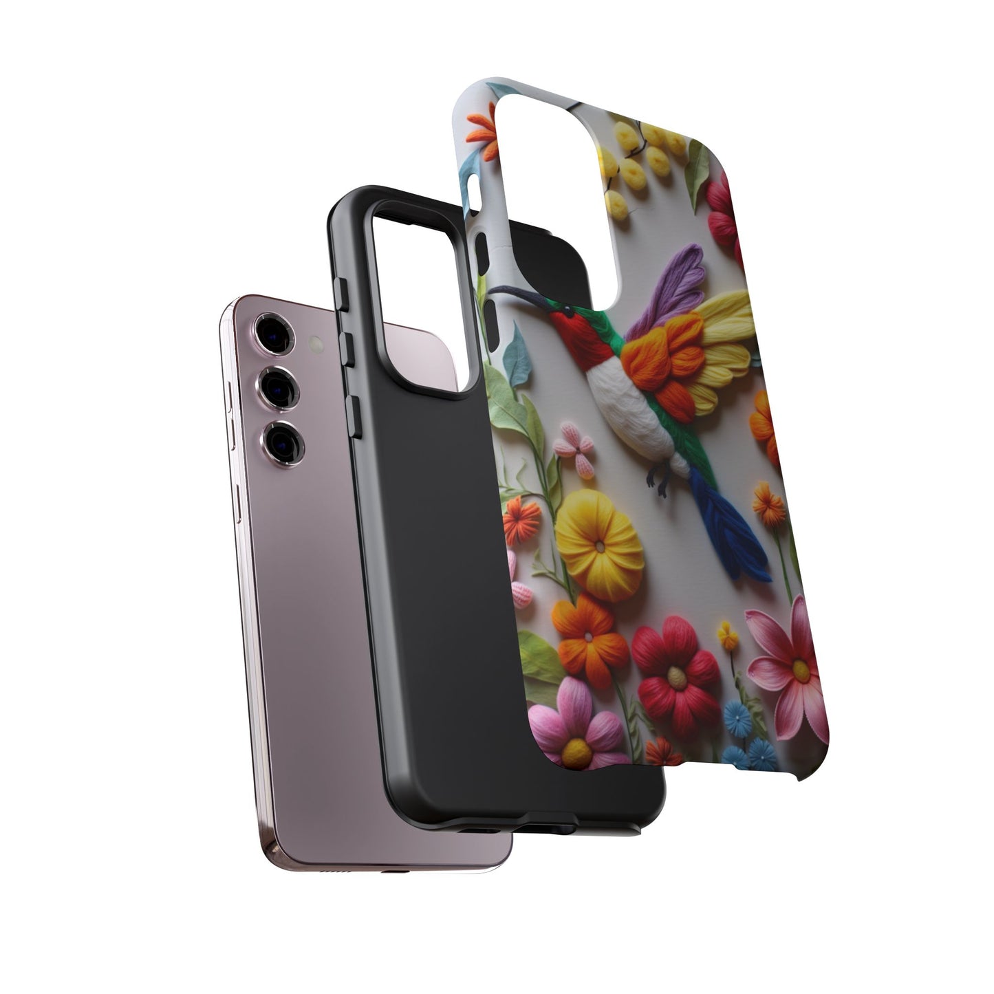 Elegant Hummingbird with Floral Mosaic Design | Nature's Artistic Vibes | Pixel 8 pro