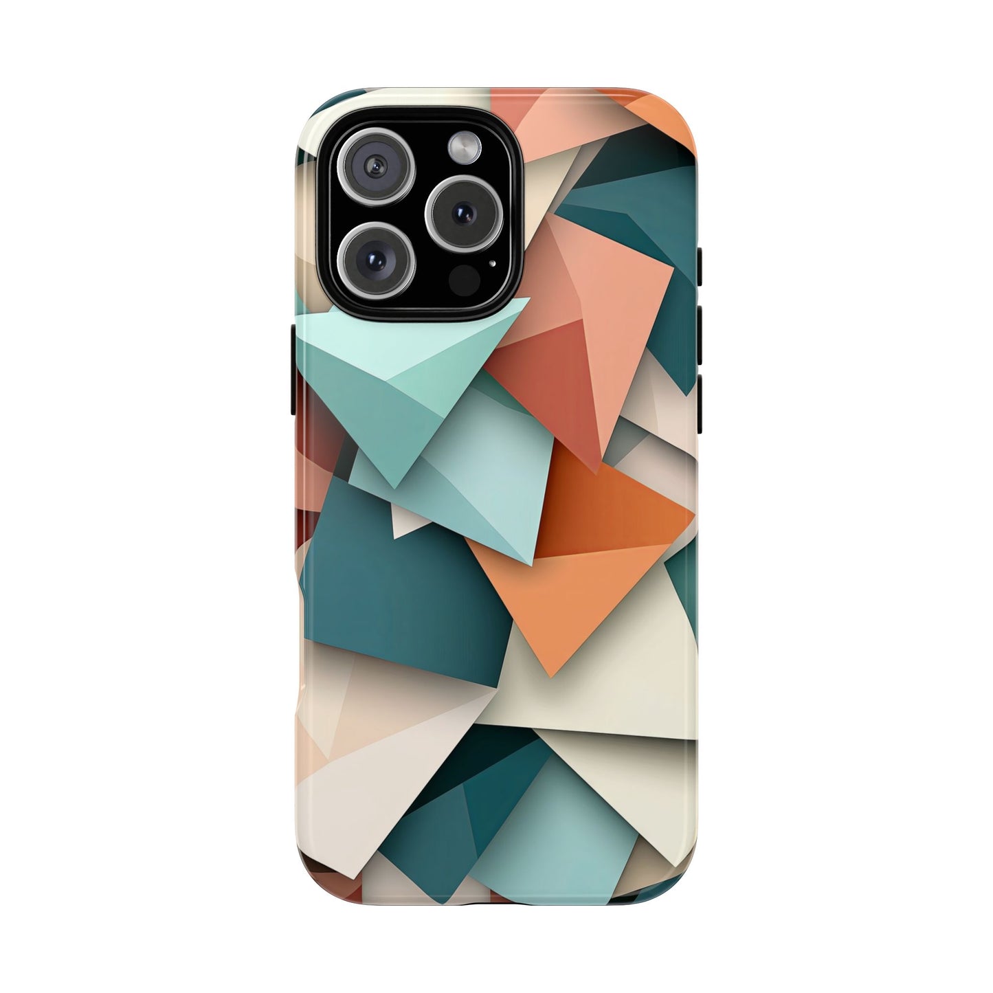 Origami Prism – Abstract Tri-Fold Geometry Phone Case – iPhone, Google Pixel, Samsung