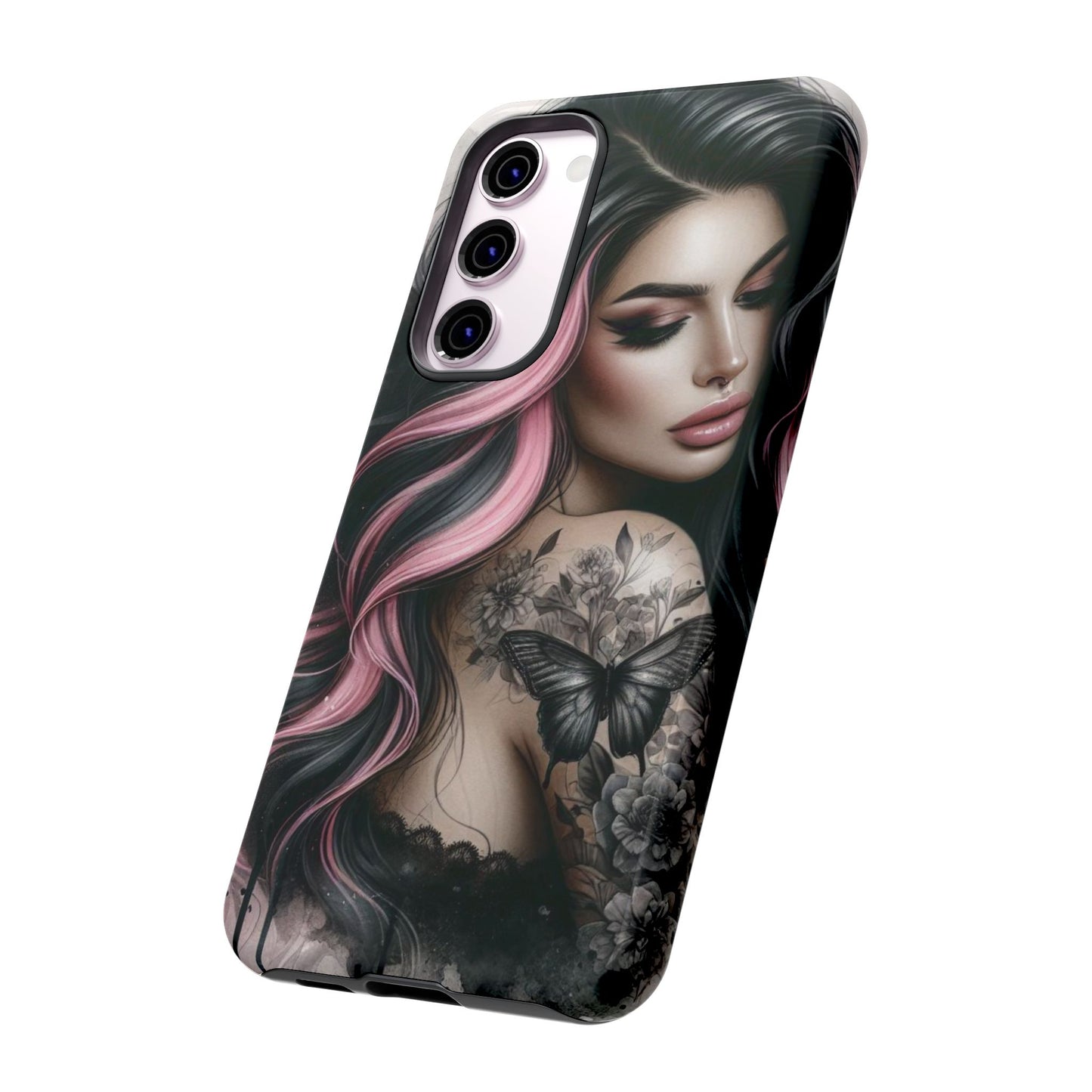 Butterfly Noir – Gothic Beauty & Inked Elegance Mobile Cover