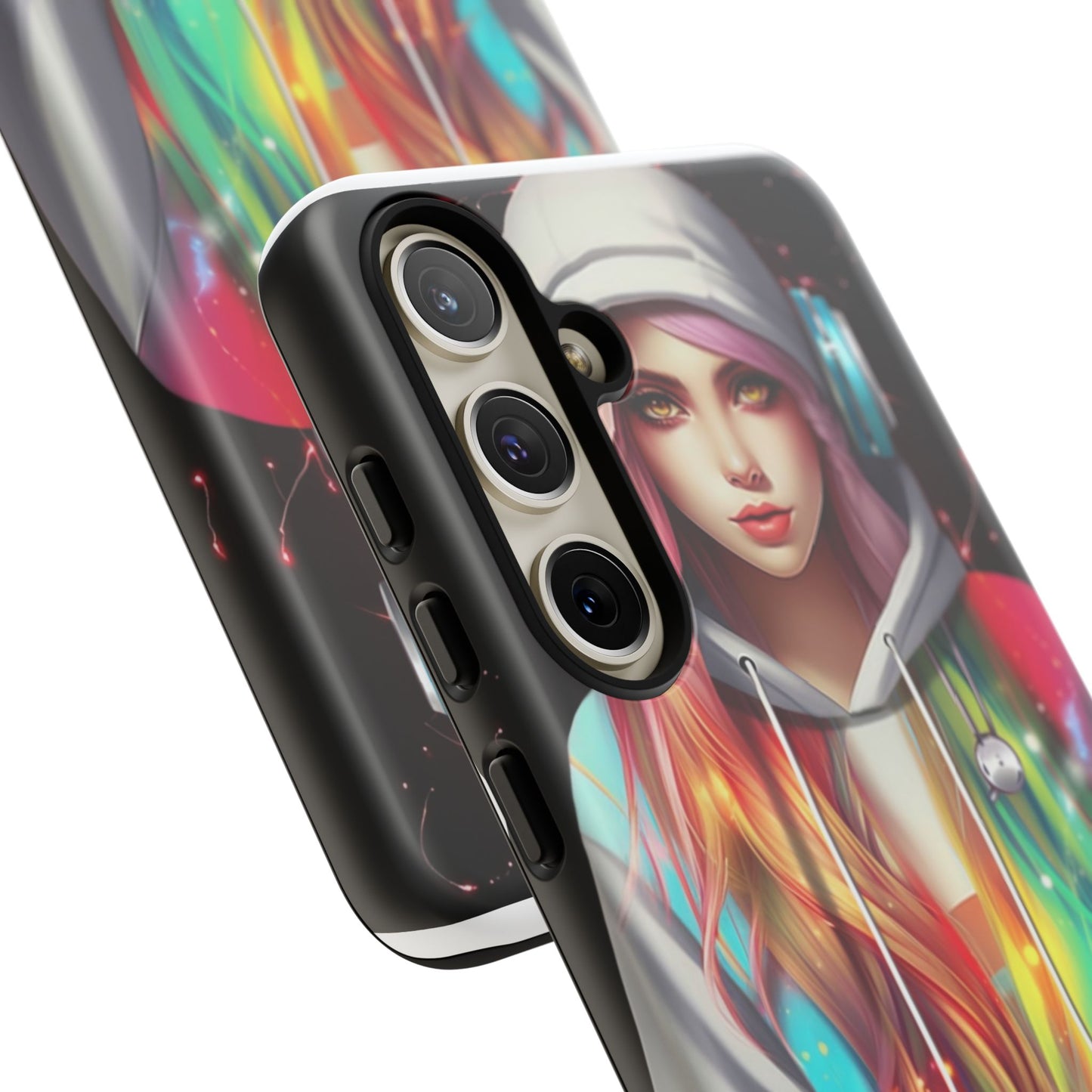 Anime Girl Phone Case - Cute Aesthetic Cover for iPhone, Samsung & Google Pixel, Girly Phone Case, Kawaii Phone Case, Anime Lover Gift