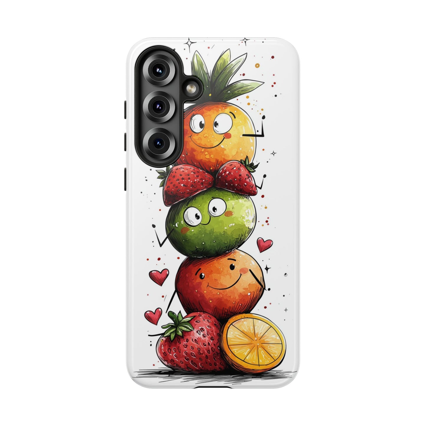 Cute Fruit Stack Phone Case β Fun & Playful Anime Art for iPhone, Google Pixel & Samsung