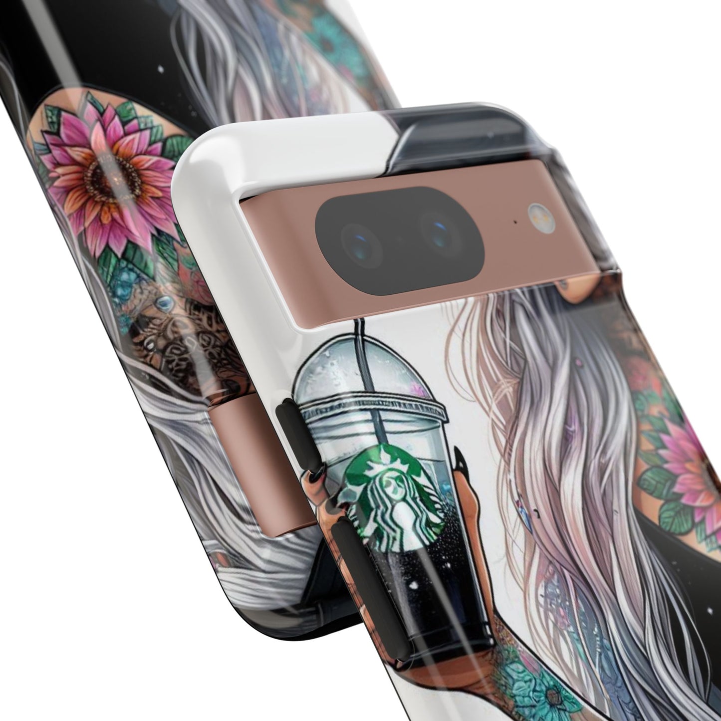 Tattooed Coffee Queen – Edgy Urban Aesthetic Mobile Cover