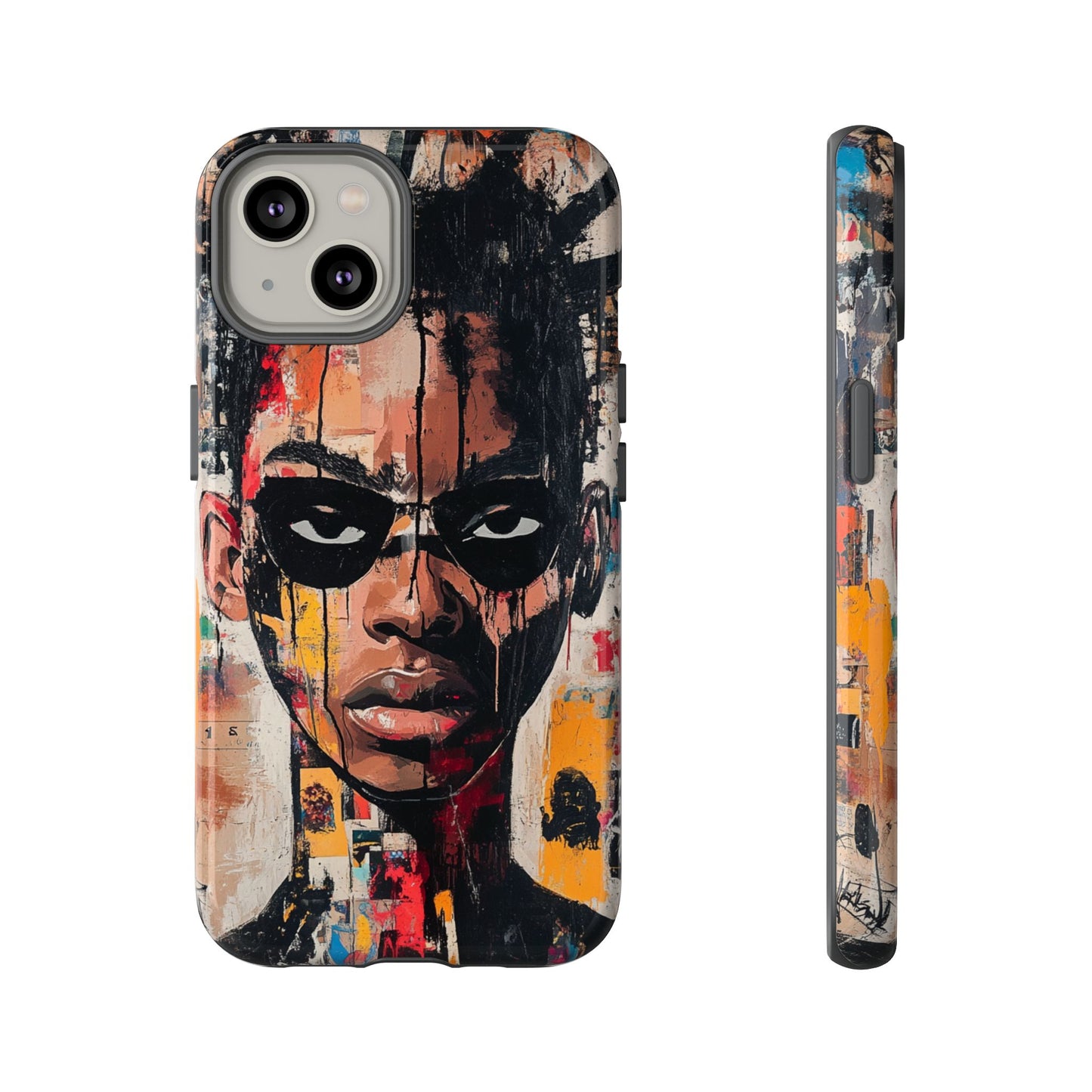 Abstract Graffiti Phone Case – Basquiat Art Inspired - iPhone, Samsung & Google Pixel Cover - Artistic Painting Case, Art Lover Gift