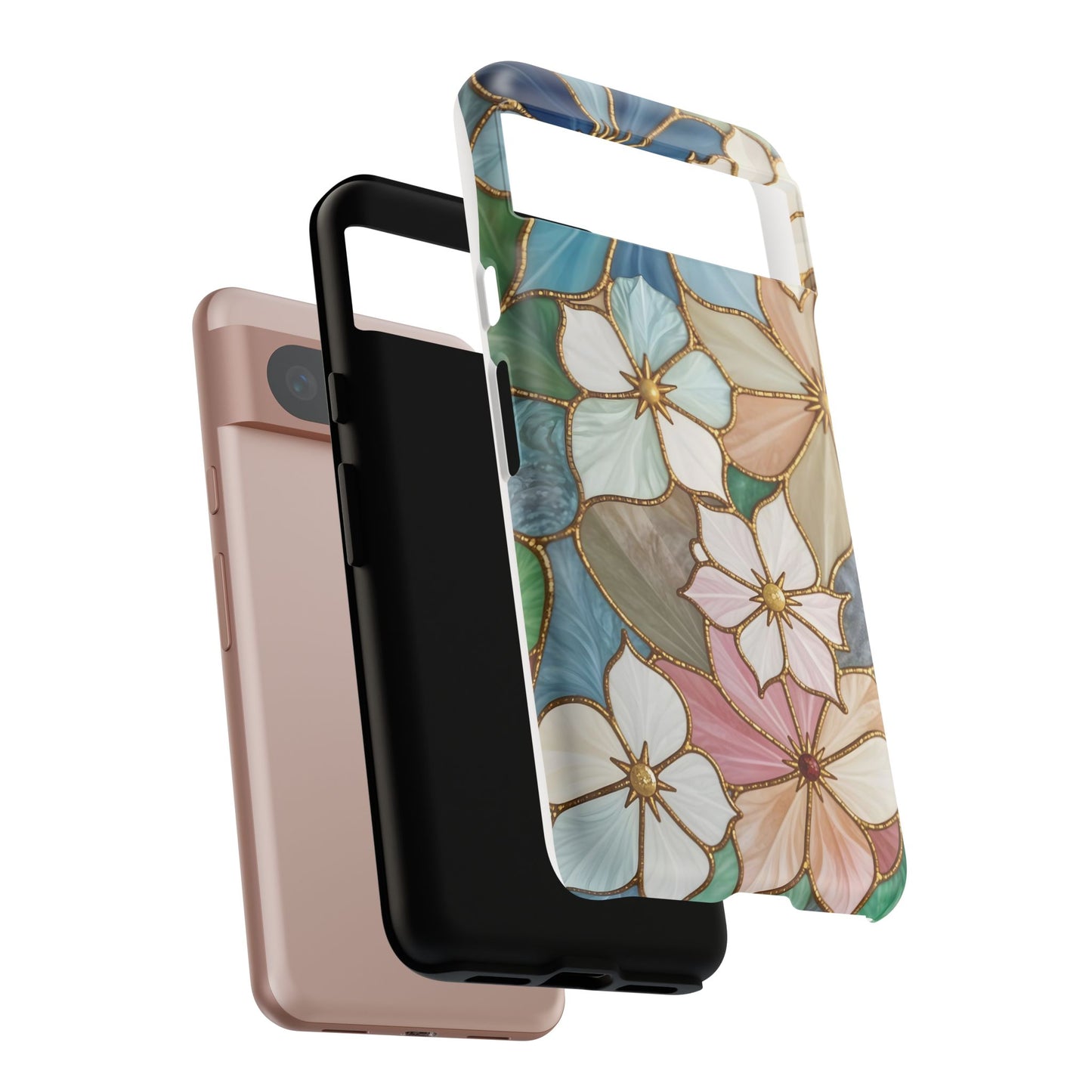 Floral Symphony: Stained Glass Elegance