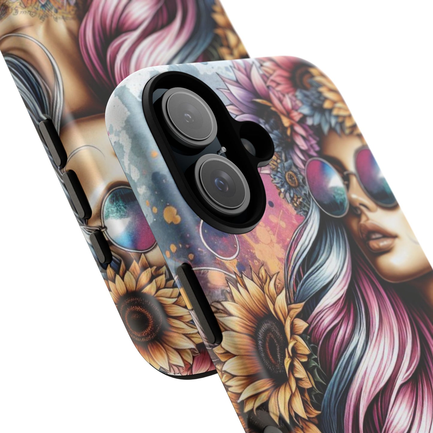 Bohemian Sunflower Queen – Retro Floral Fantasy Mobile Cover