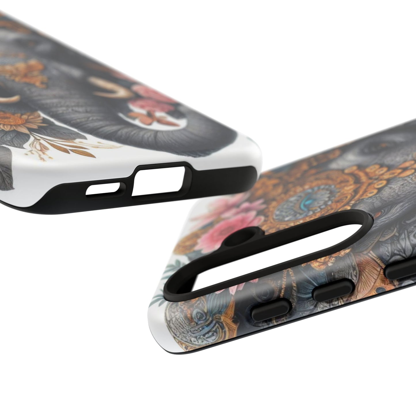 Golden Royal Elephant Mobile Cover – Luxurious Ornate Art