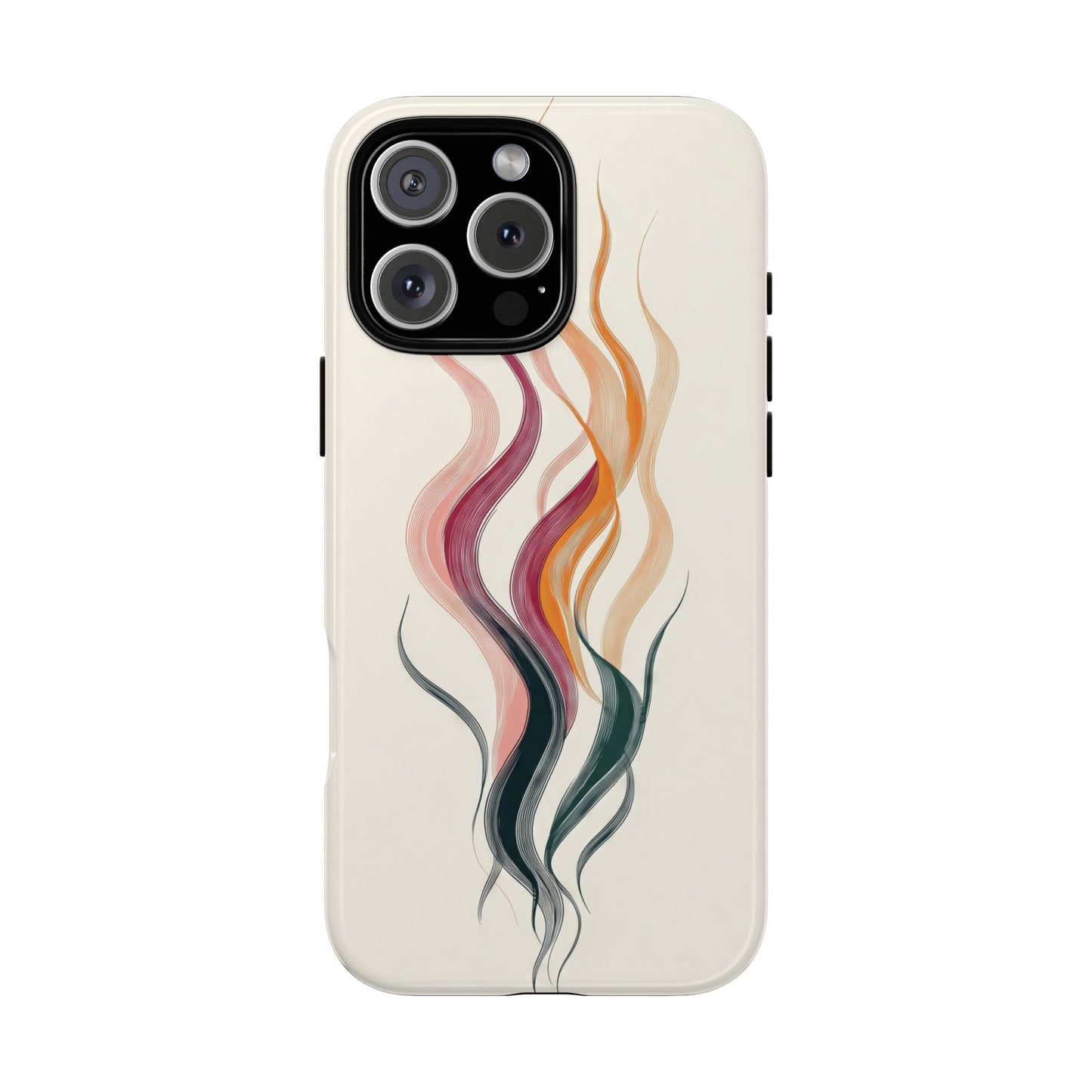 Whispering Waves – Elegant Line Art Abstract Phone Case for iPhone, Samsung & Pixel