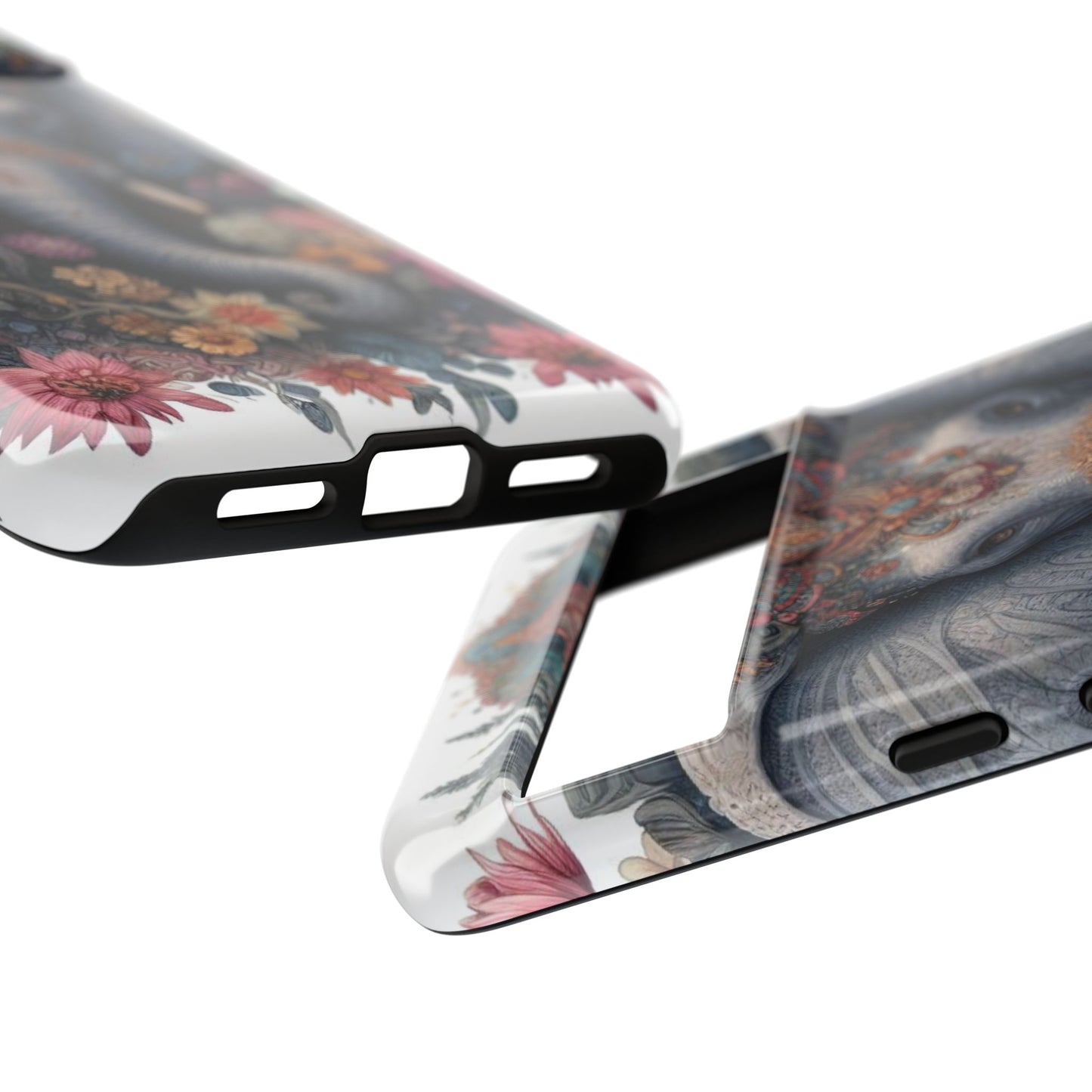 Regal Ornate Elephant Mobile Cover – Majestic Bohemian Art