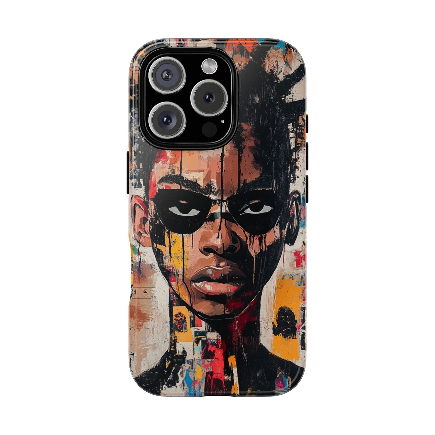 Abstract Graffiti Phone Case – Basquiat Art Inspired - iPhone, Samsung & Google Pixel Cover - Artistic Painting Case, Art Lover Gift