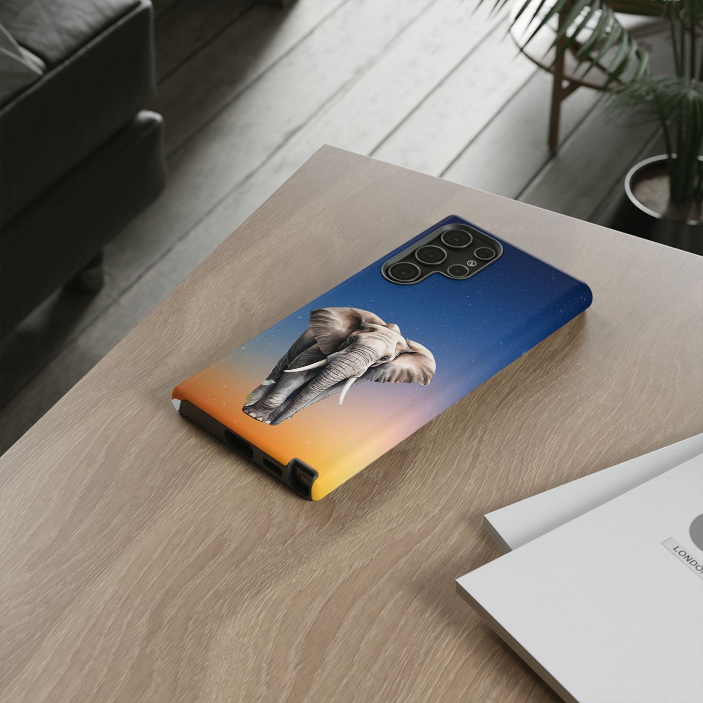 Celestial Elephant Mobile Cover – Dreamy Night Sky Aesthetic