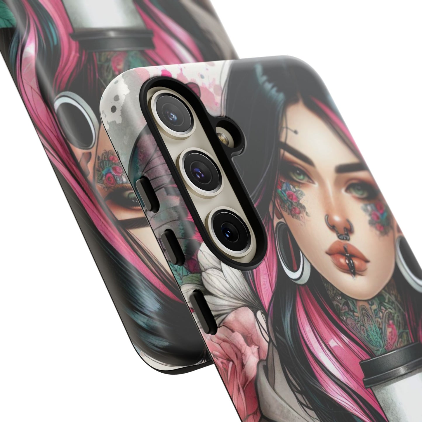 Tattooed Coffee Lover Art Mobile Case