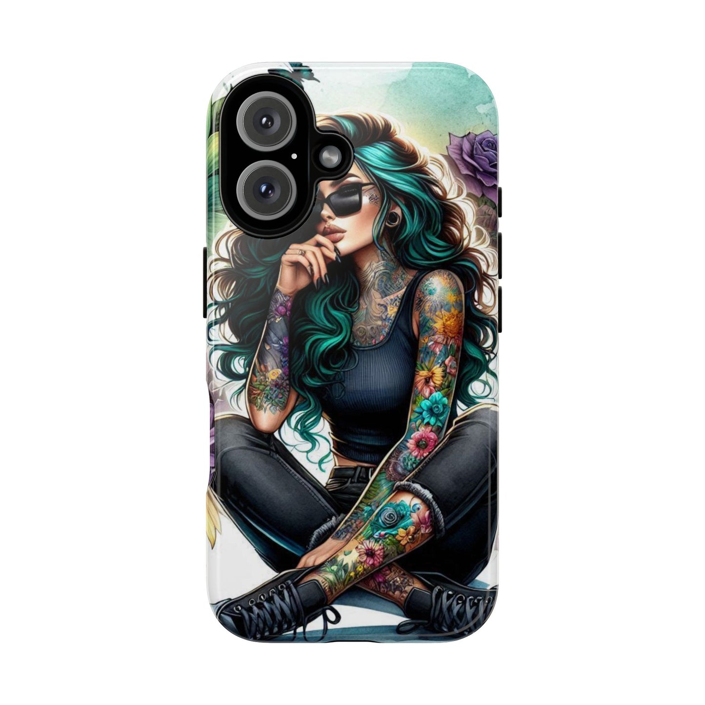 Urban Wildflower – Edgy Tattooed Beauty Mobile Cover