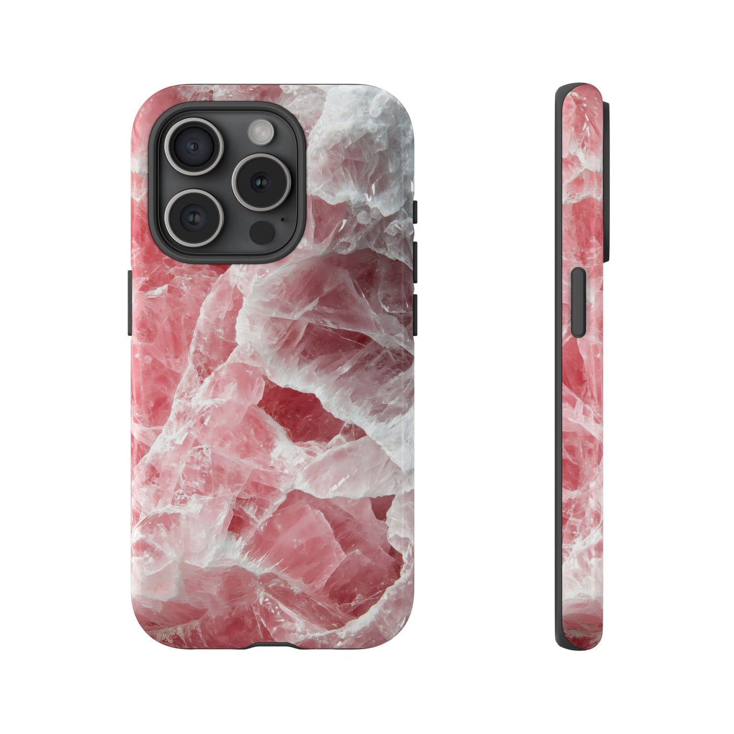 Rose Quartz Crystal Phone Case for iPhone, Samsung & Google Pixel