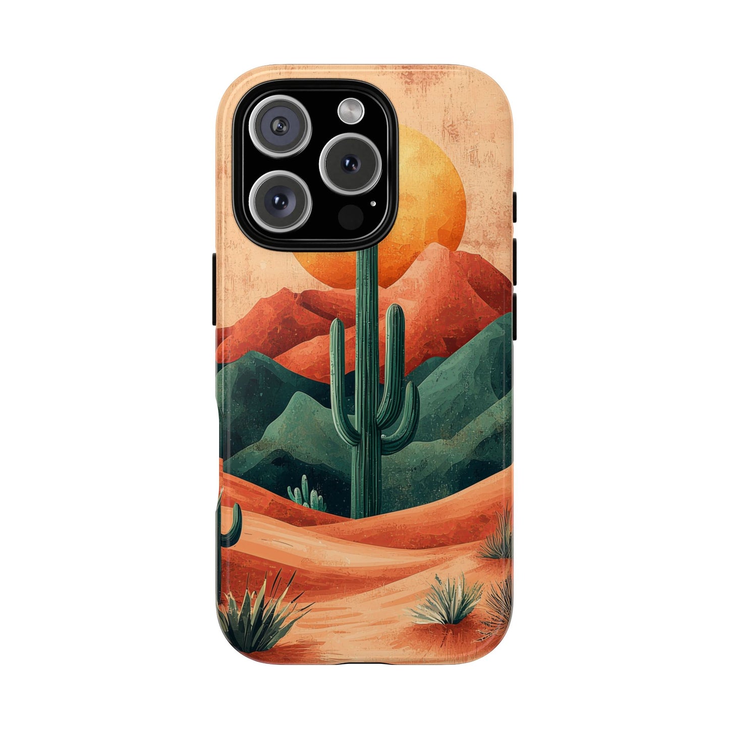 Sunset Cactus Dreams Boho Phone Case for iPhone, Pixel & Samsung