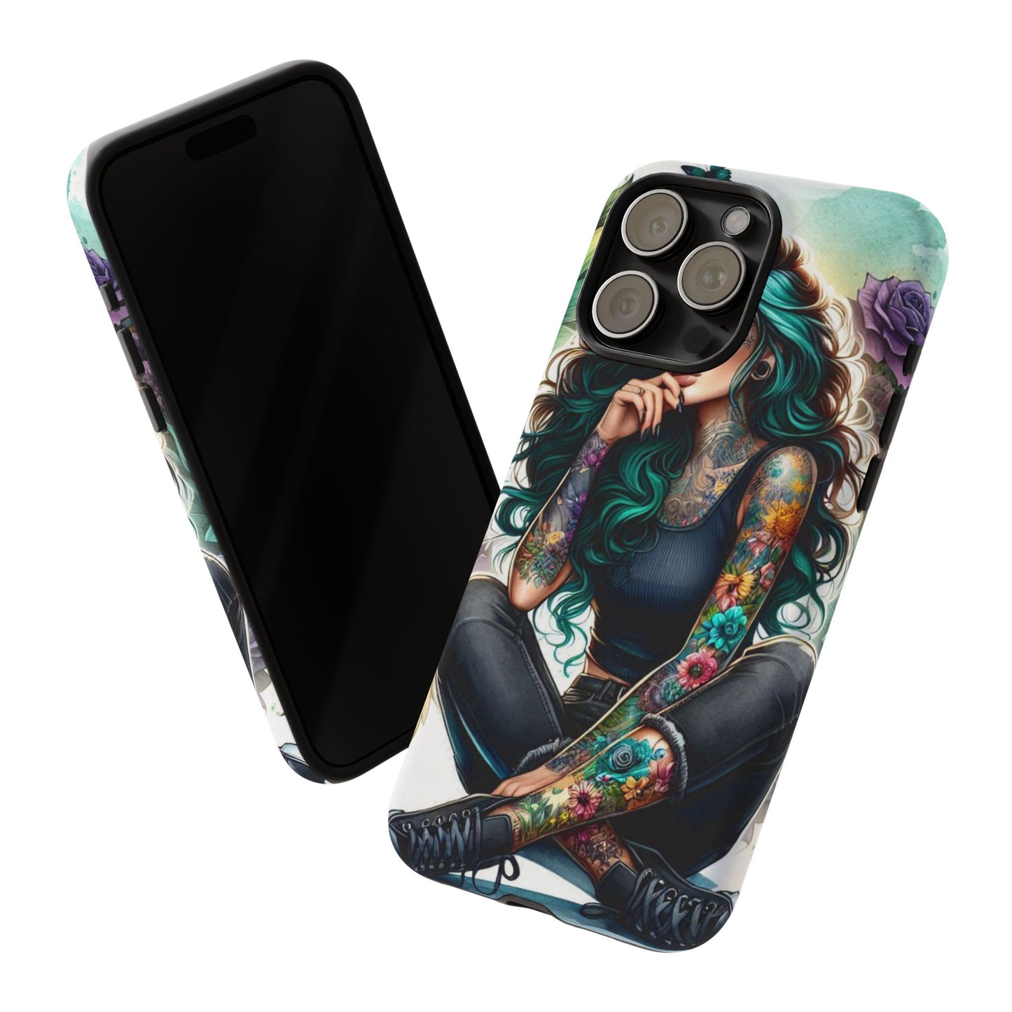 Urban Wildflower – Edgy Tattooed Beauty Mobile Cover