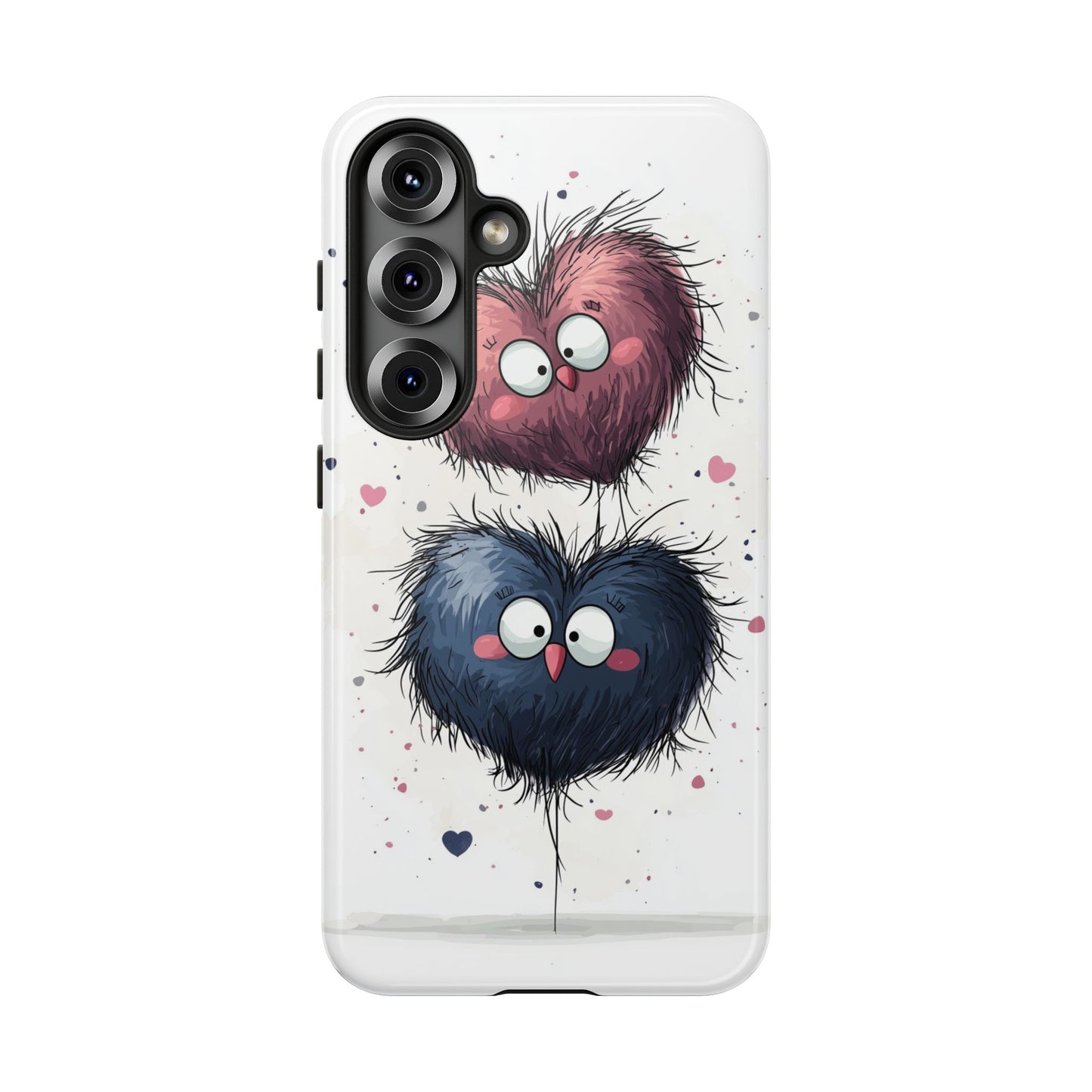 Fluffy Love Duo - Cute Anime Phone Case for iPhone, Samsung, Google Pixel