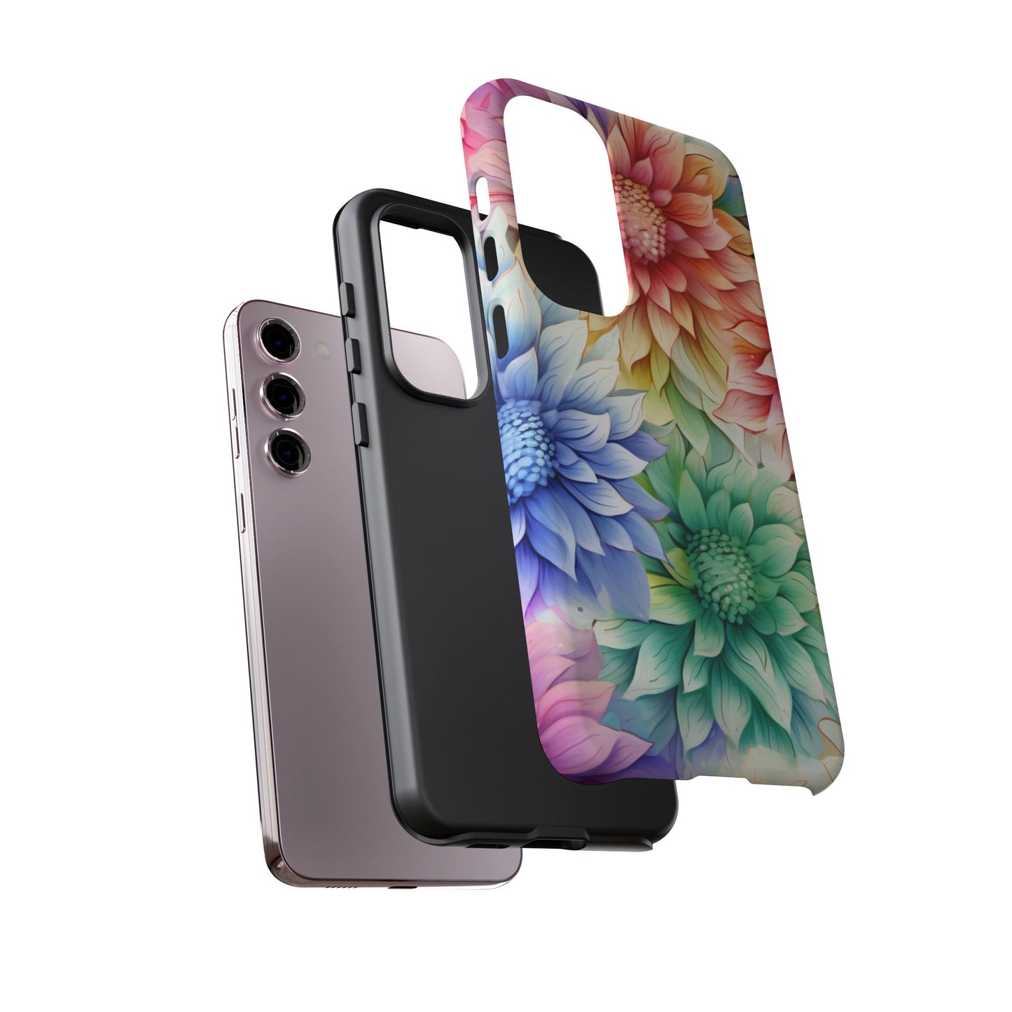 Rainbow Bloom Mandala Floral Mobile Case