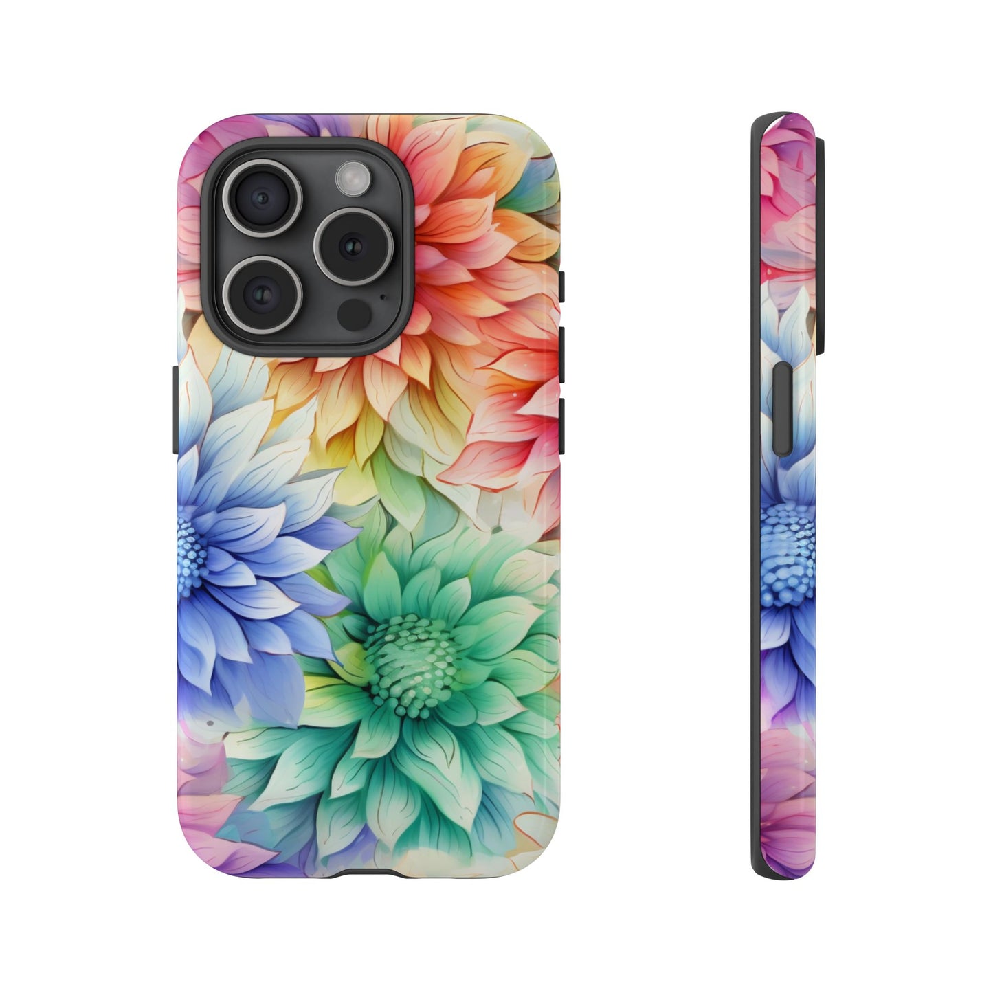 Rainbow Bloom Mandala Floral Mobile Case