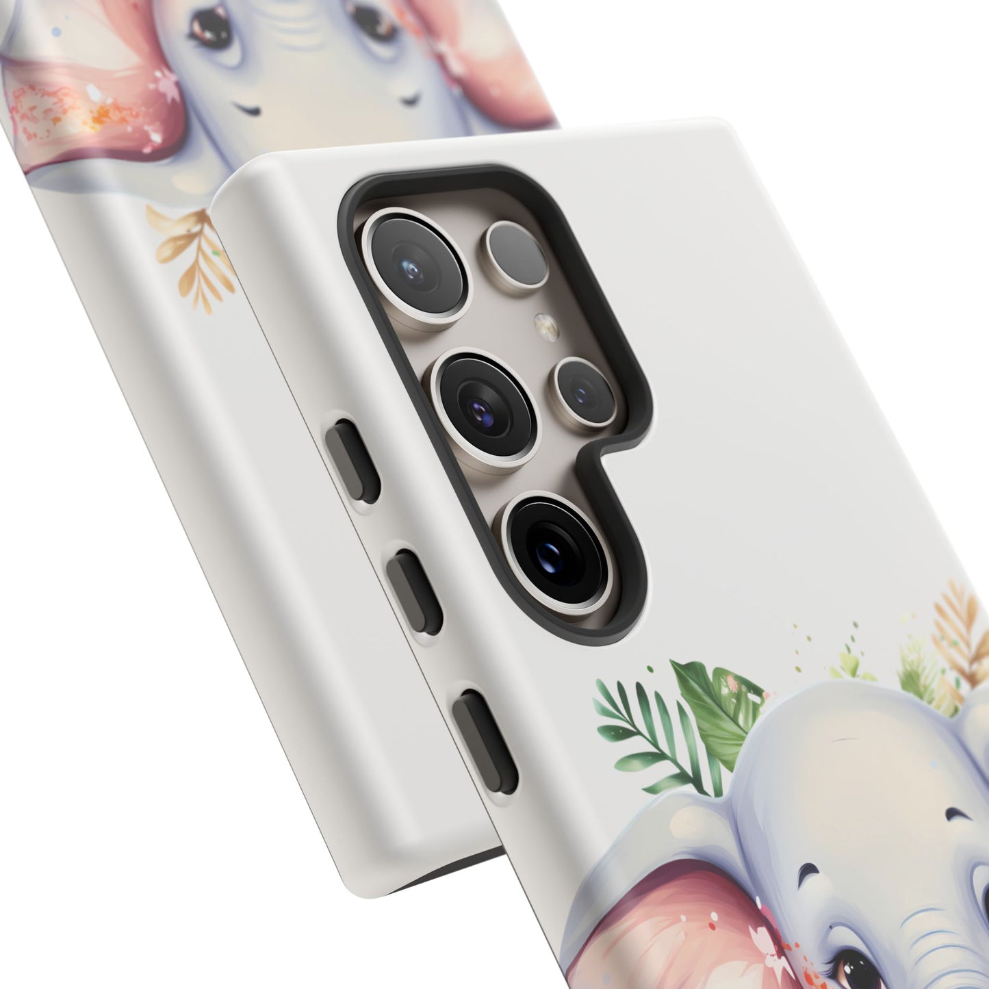 Adorable Baby Elephant Mobile Cover – Floral Fantasy Art