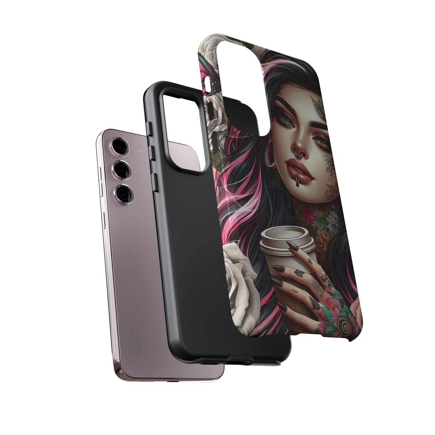 Gothic Rose Coffee Queen Mobile Case