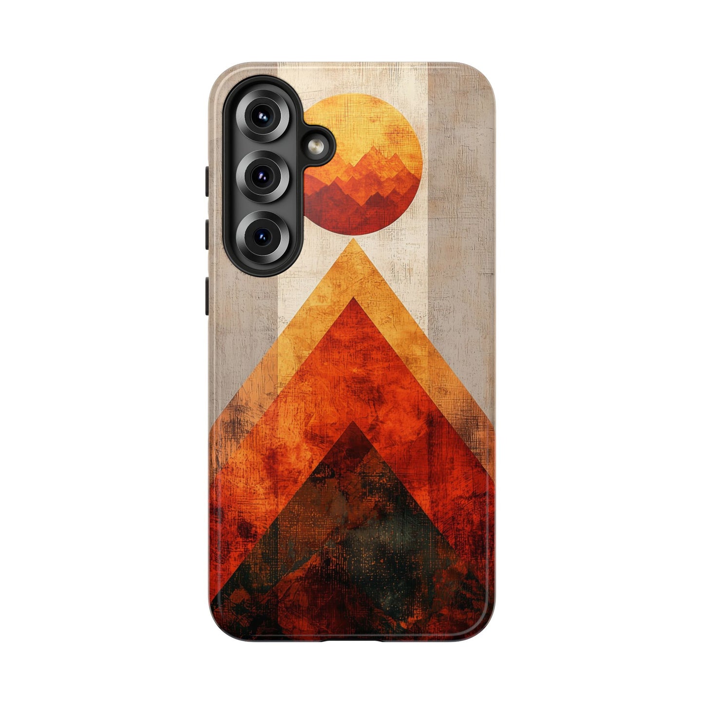 Boho Sun & Peaks Geometric Phone Case for iPhone, Pixel & Samsung