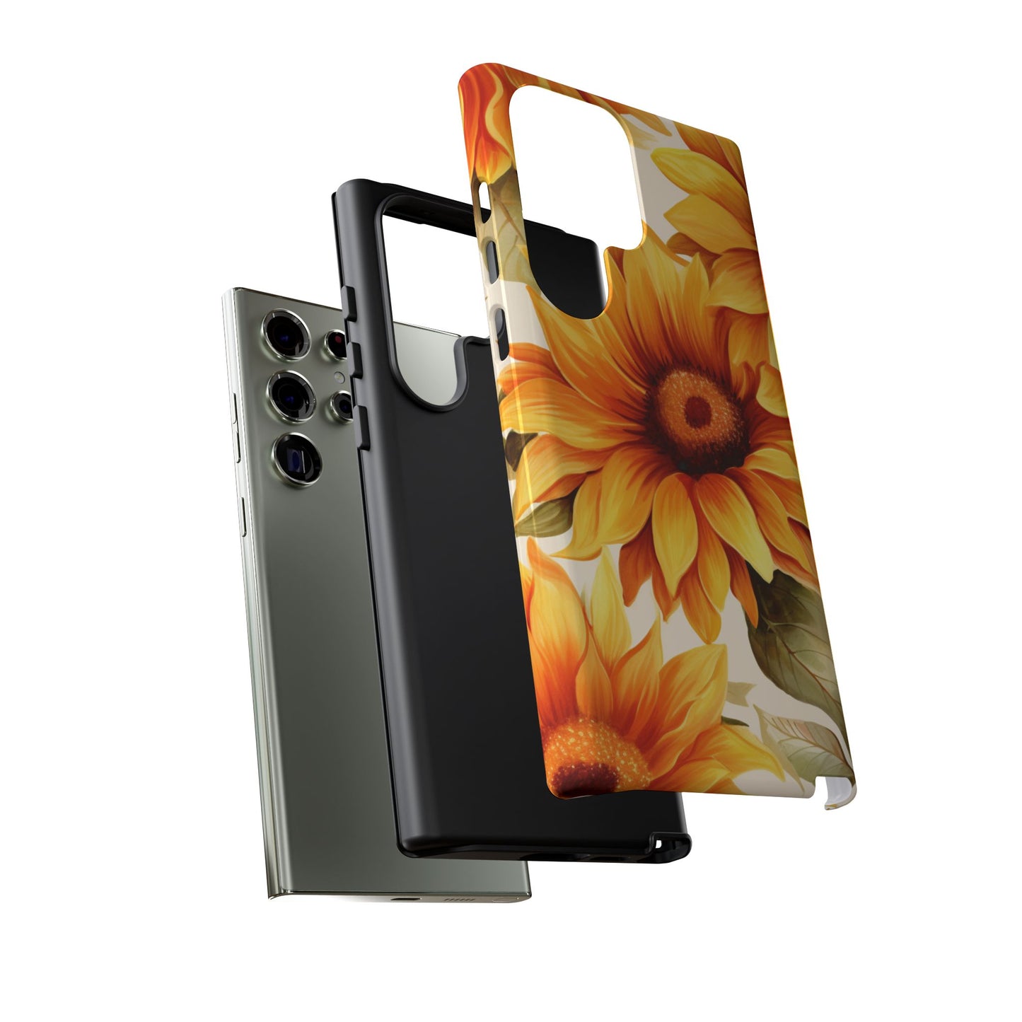 Golden Sunflower Glow Mobile Case – Radiant & Elegant
