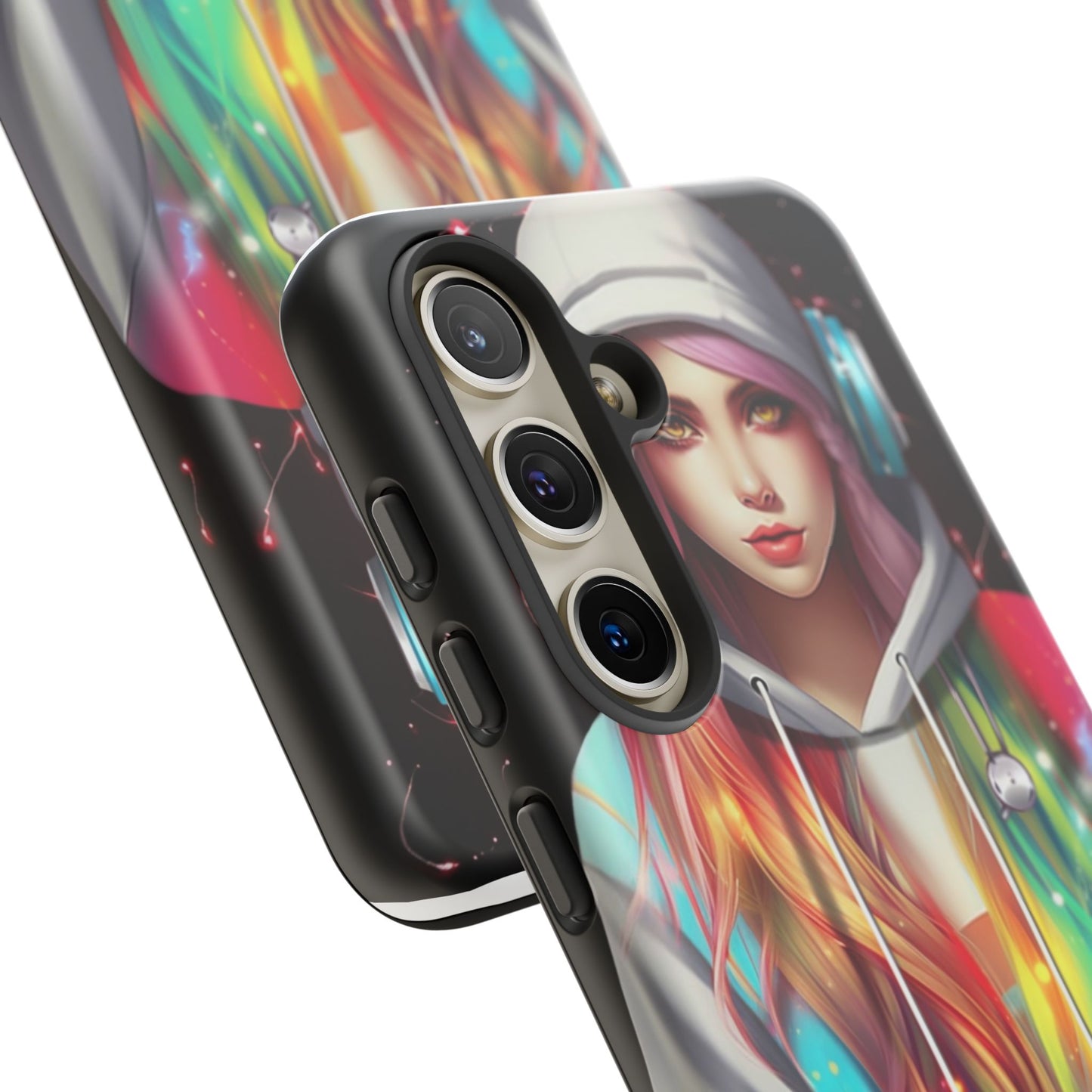 Anime Girl Phone Case - Cute Aesthetic Cover for iPhone, Samsung & Google Pixel, Girly Phone Case, Kawaii Phone Case, Anime Lover Gift