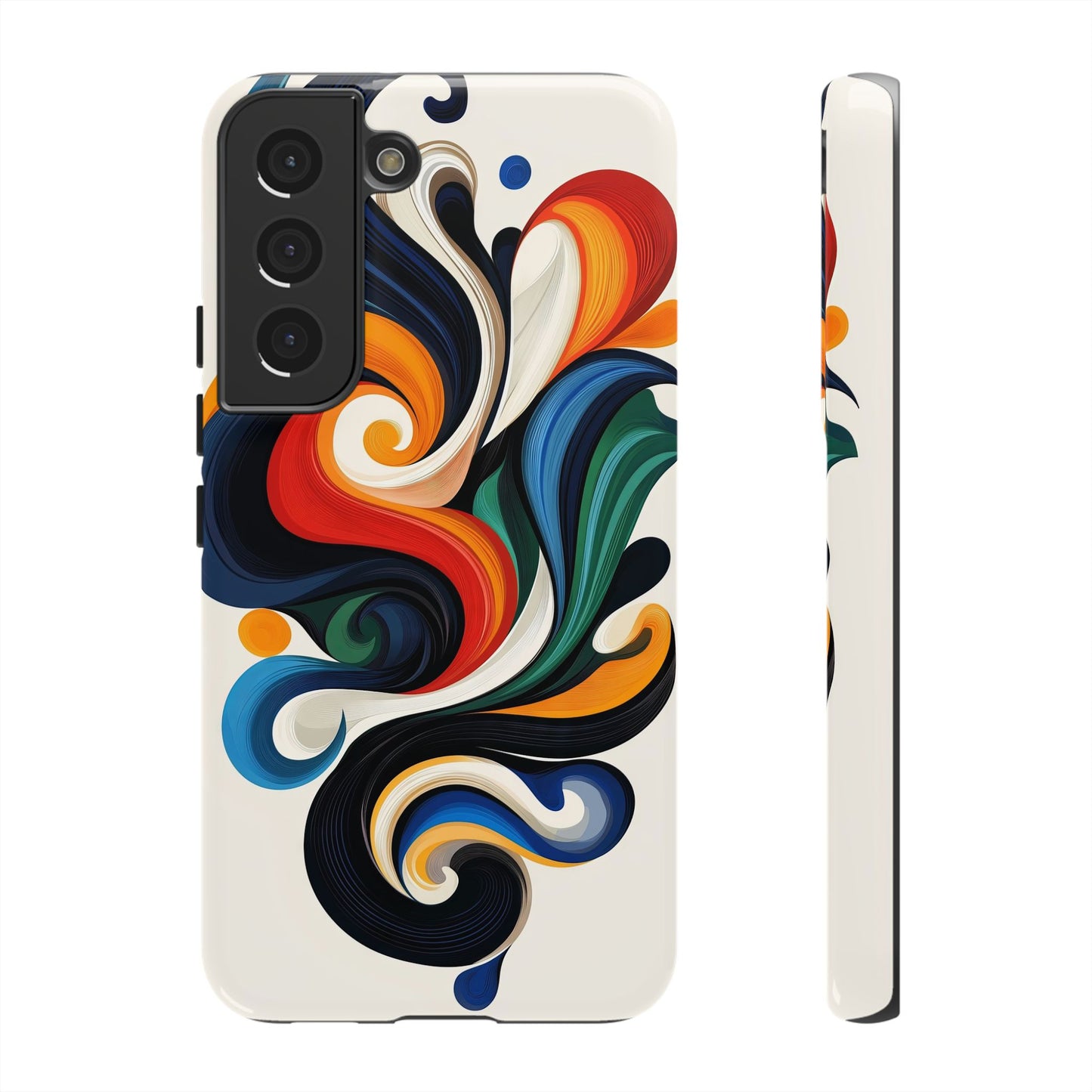 WhirlMuse – Elegant Swirl Abstract Phone Case for iPhone, Samsung & Pixel