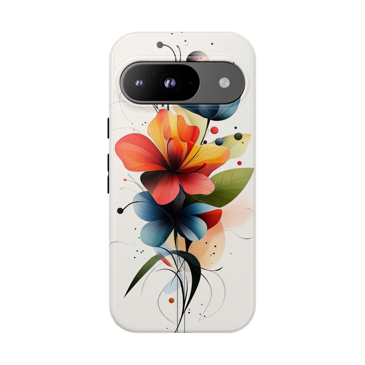 Vibrant Bloom – Modern Floral Art Phone Case for iPhone, Pixel & Samsung