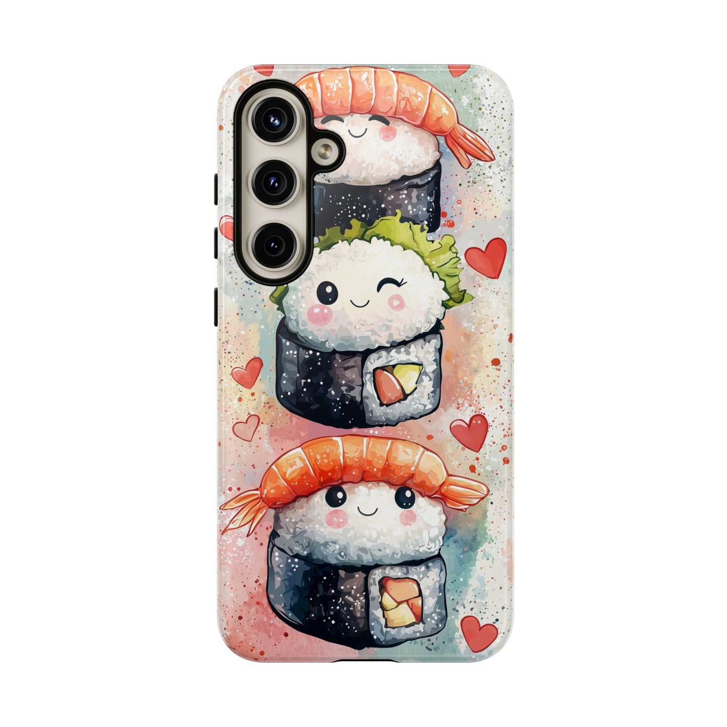 Sweet Sushi Trio - Anime Phone Case Cover for iPhone, Samsung, Google Pixel