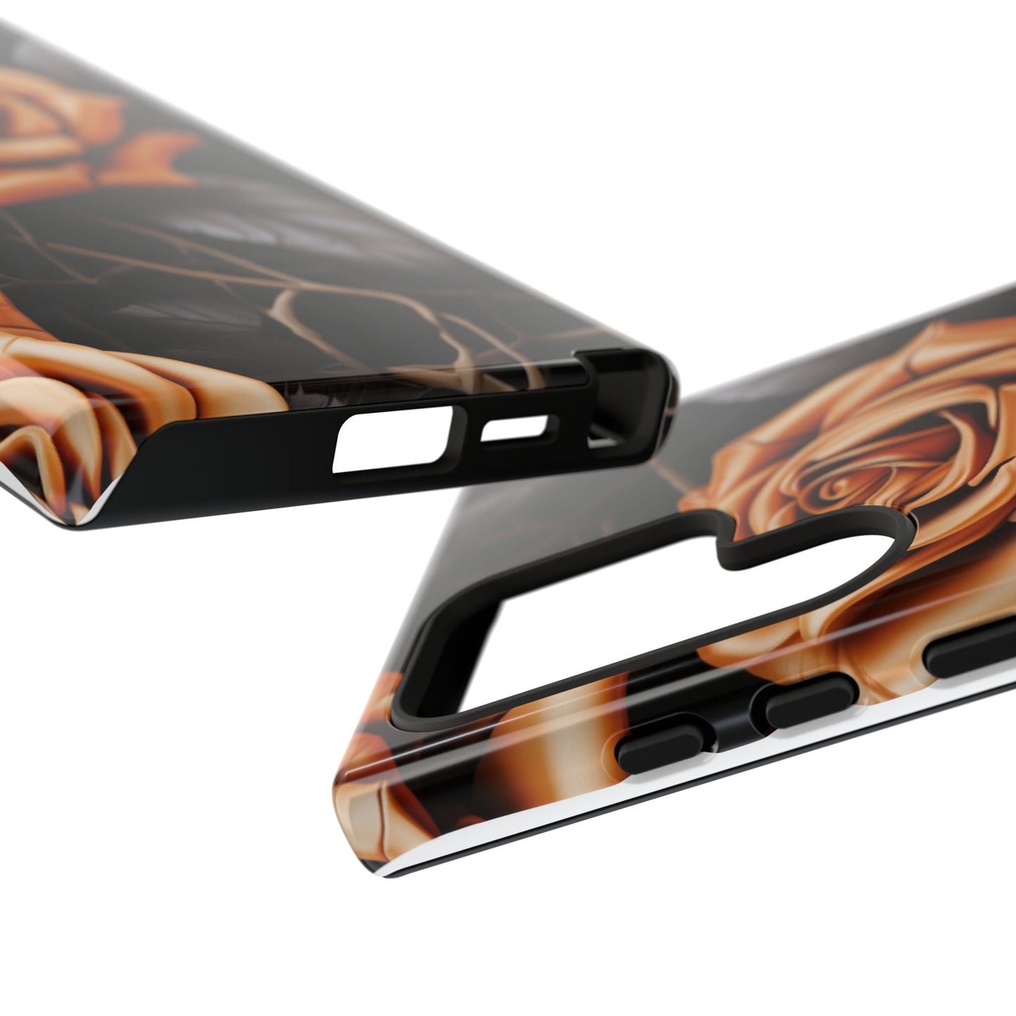 Midnight Gold Rose Mobile Case