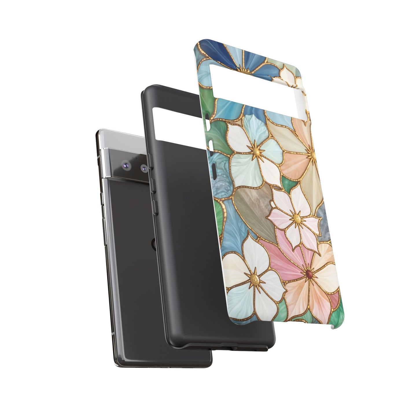 Floral Symphony: Stained Glass Elegance