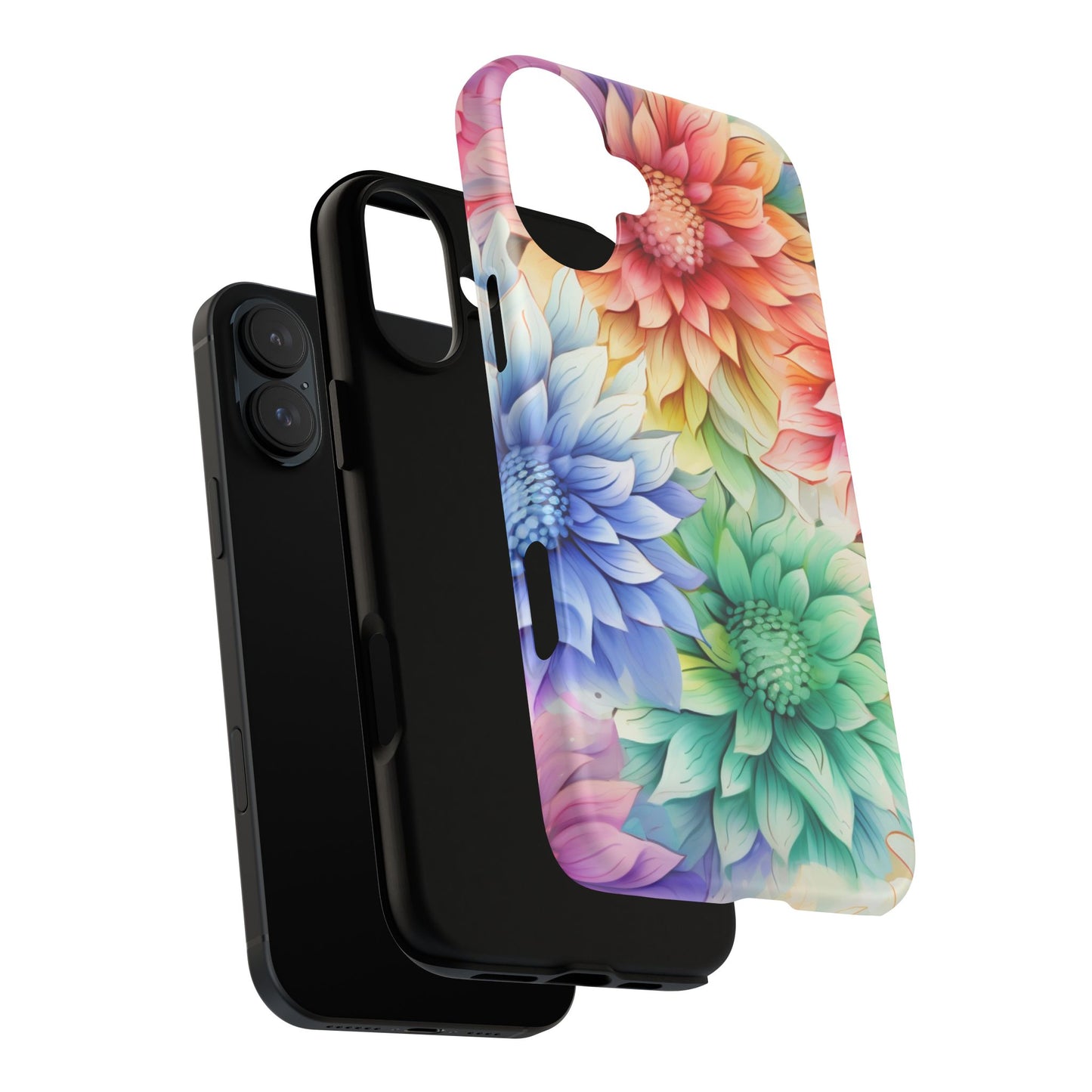 Rainbow Bloom Mandala Floral Mobile Case