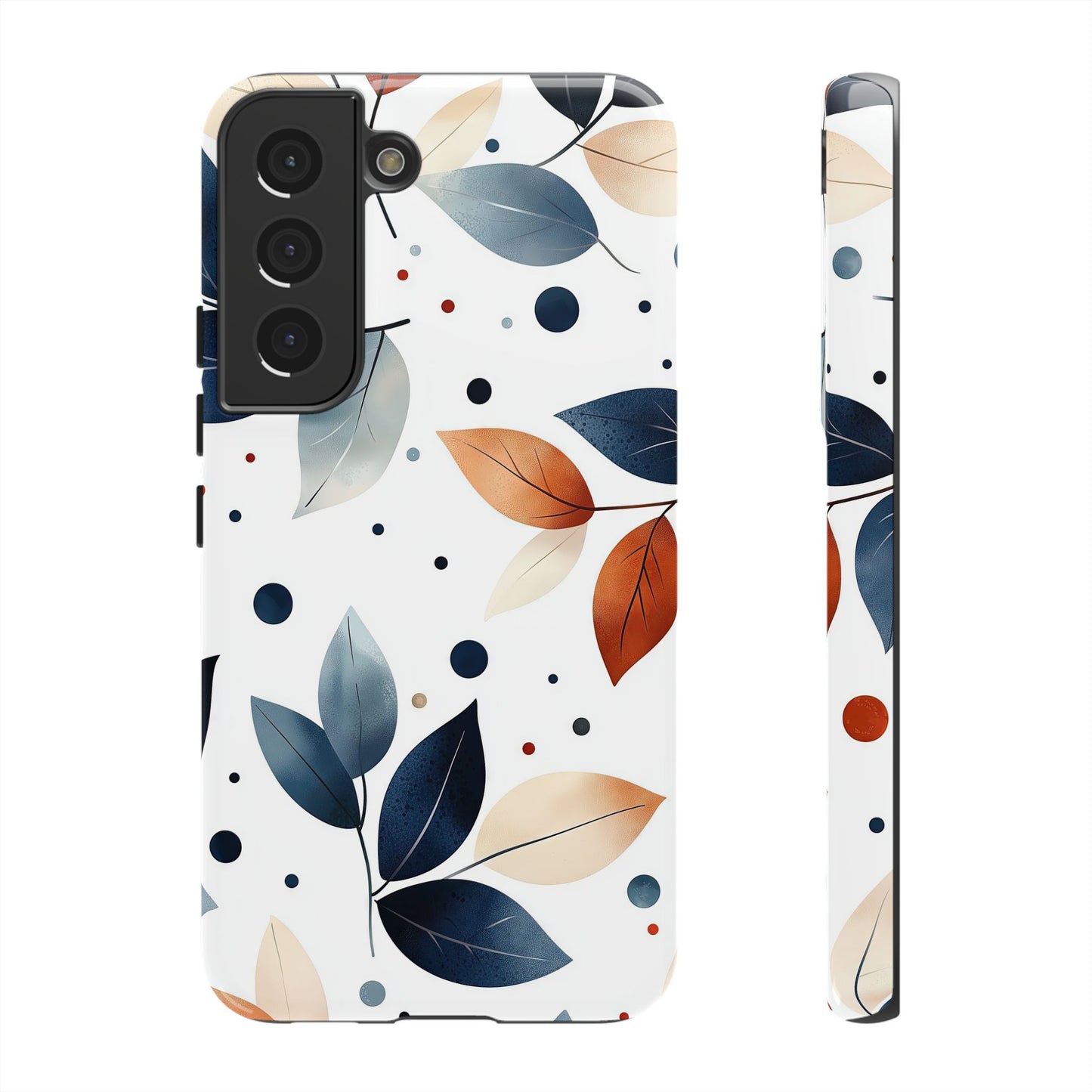 Autumn Breeze Leaf Pattern Phone Case | Elegant Botanical Design for iPhone, Samsung & Google Pixel