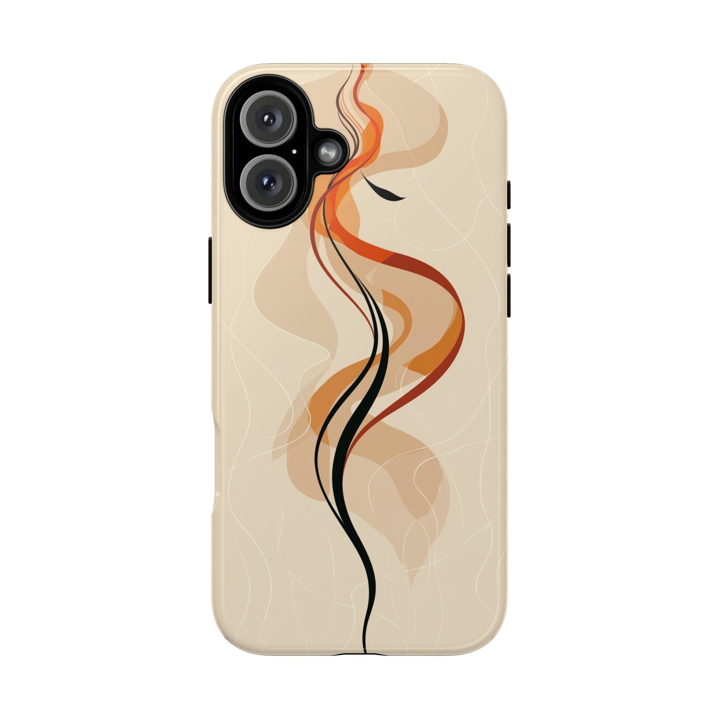 Feminine Flame: Abstract Grace Phone Case for iPhone, Samsung & Pixel