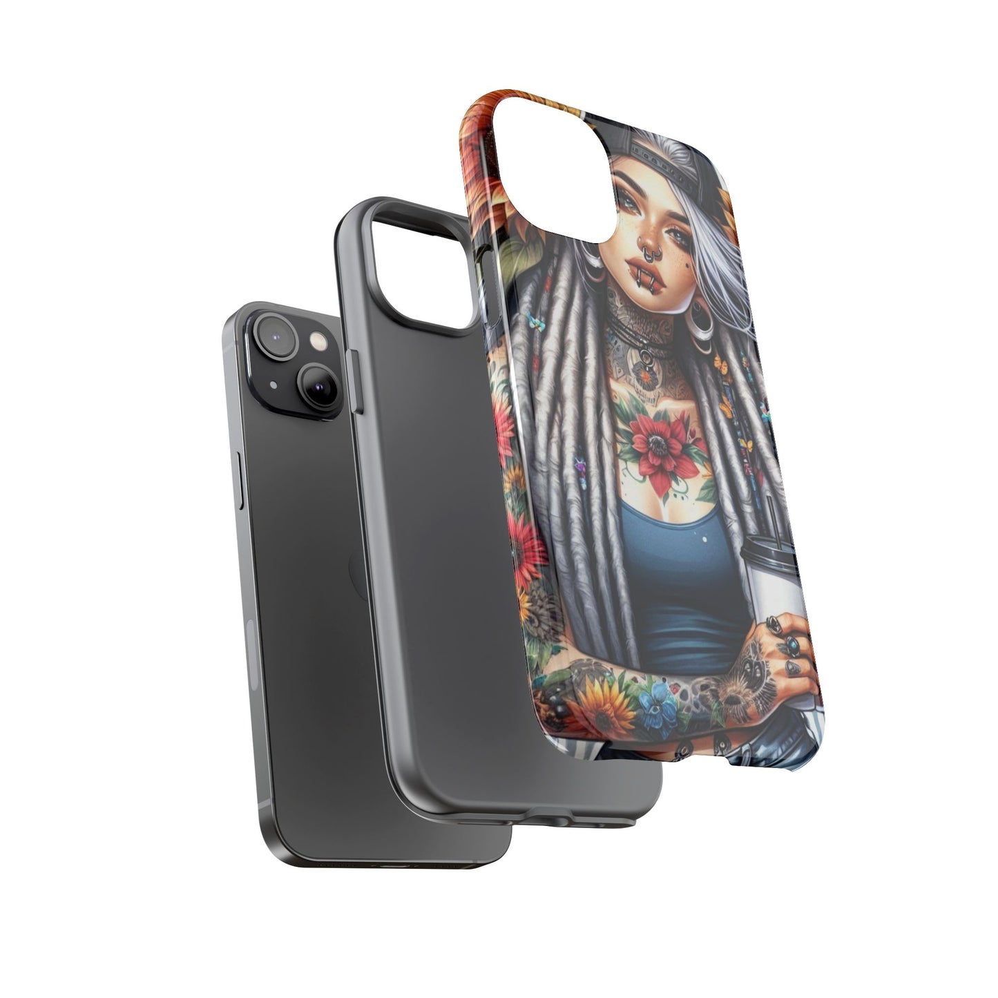 Sunflower Queen – Boho Rebel Tattoo Mobile Cover