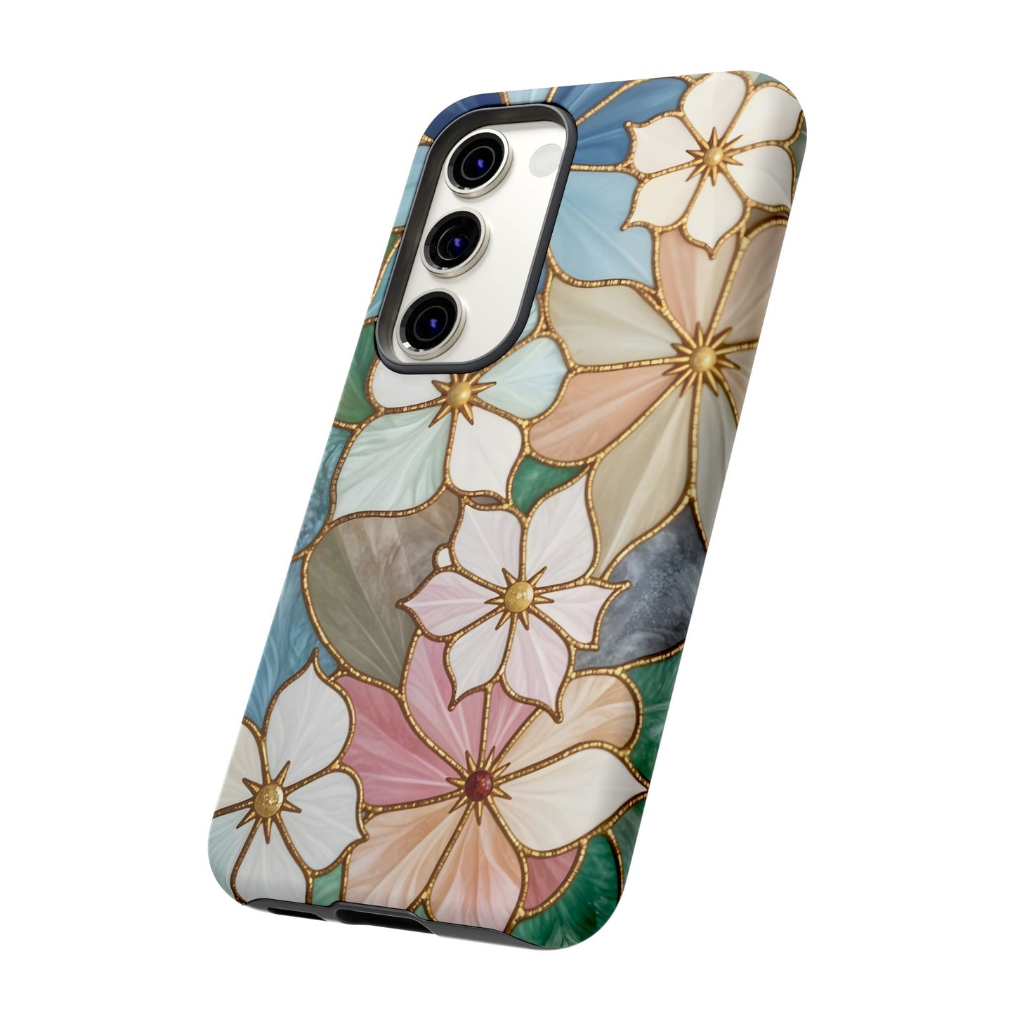 Floral Symphony: Stained Glass Elegance