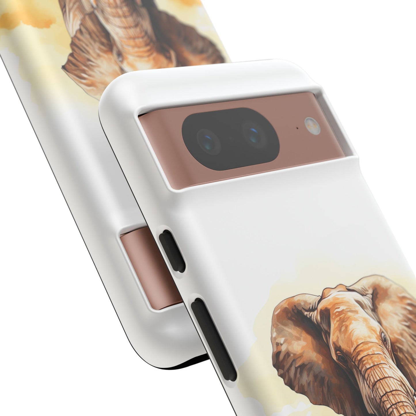 Safari Elephant Watercolor Mobile Cover – Majestic Wildlife Art