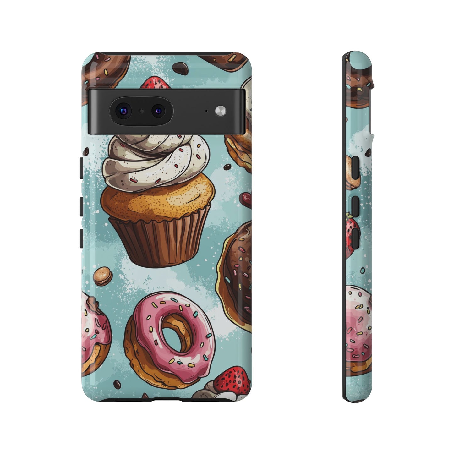 Sweet Bliss: Anime Dessert Delight Phone Case for iPhone, Samsung, Google Pixel