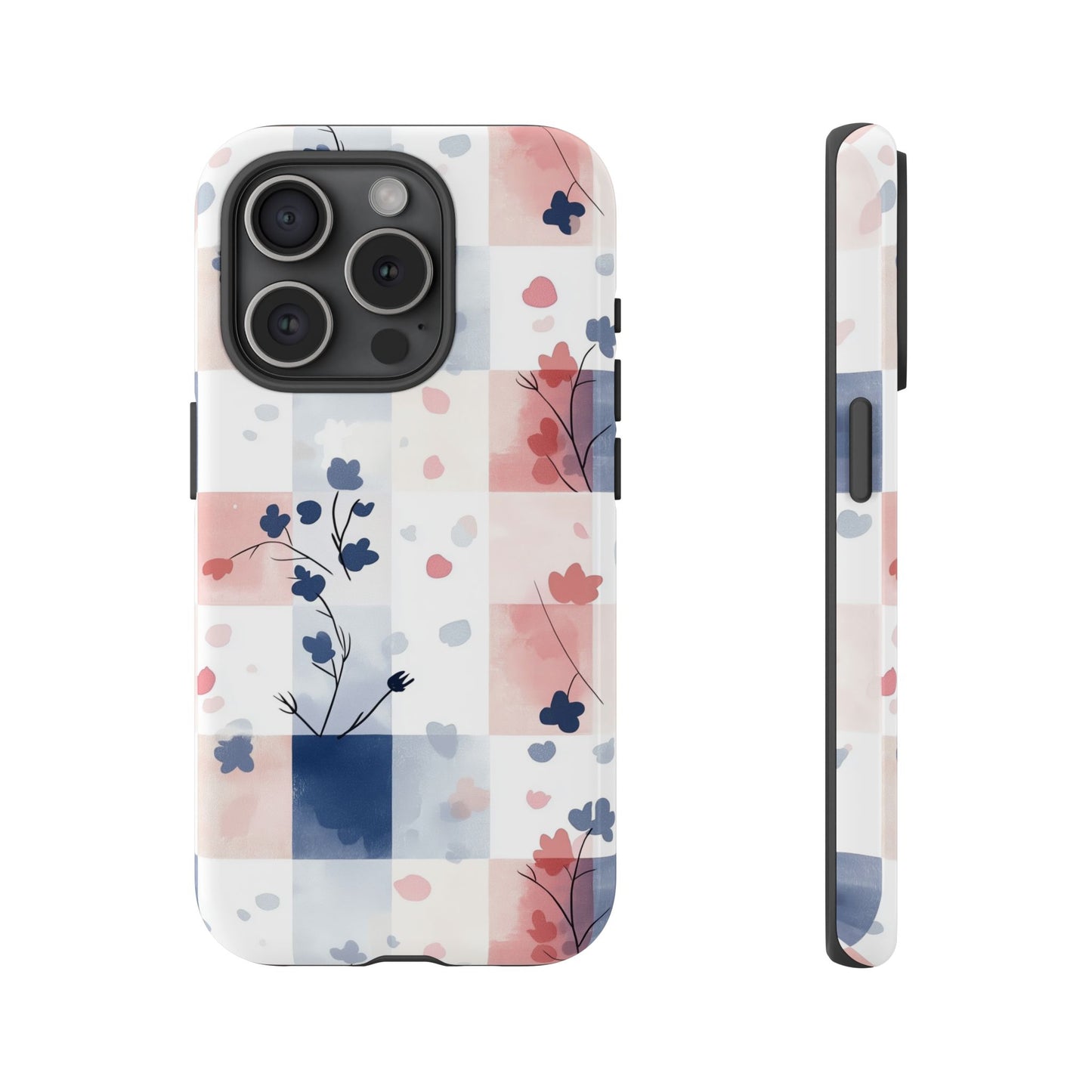 Kawaii Gingham Pastel Phone Case for iPhone, Samsung, Google Pixel