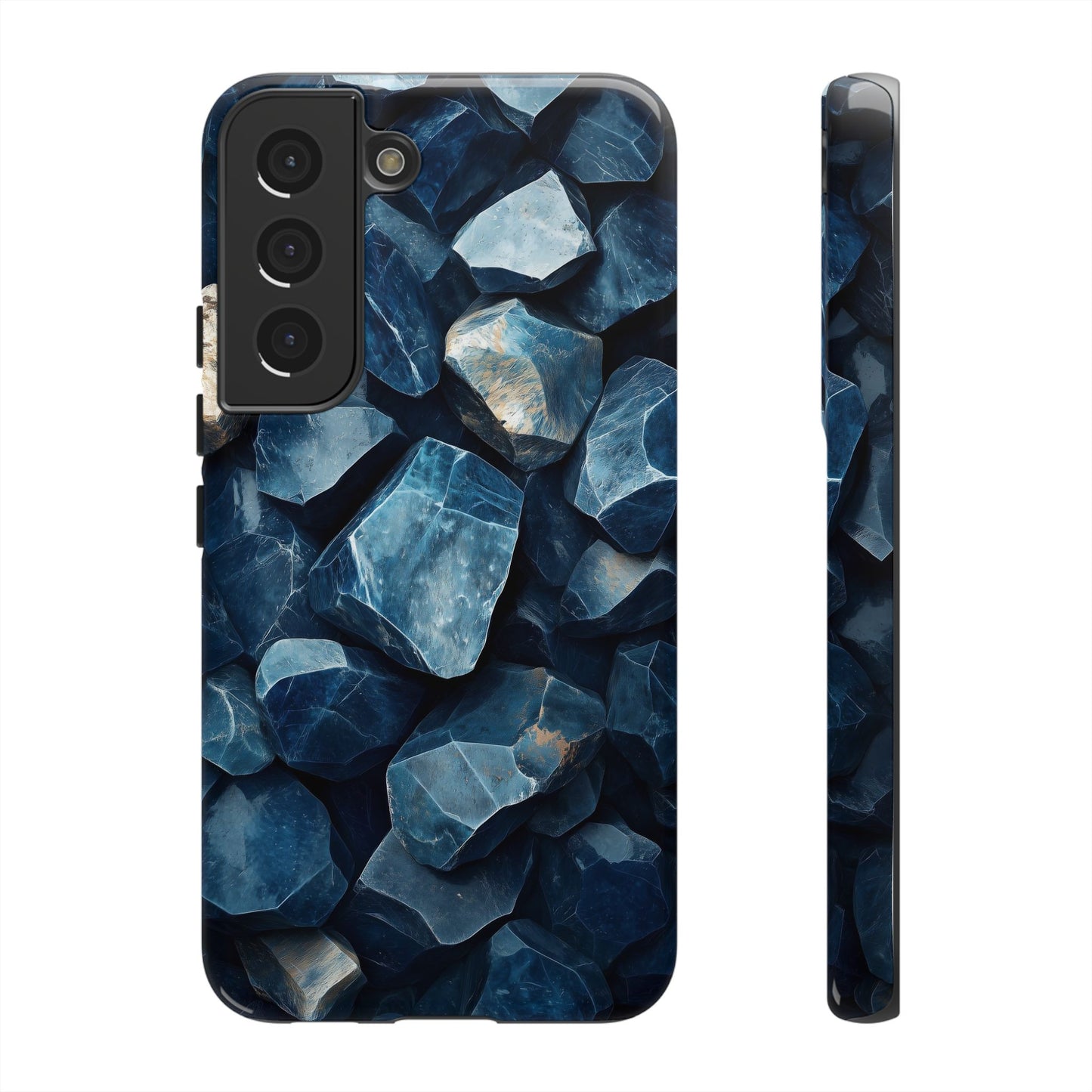 Mystic Blue Crystals Print Phone Case for iPhone, Google Pixel, Samsung