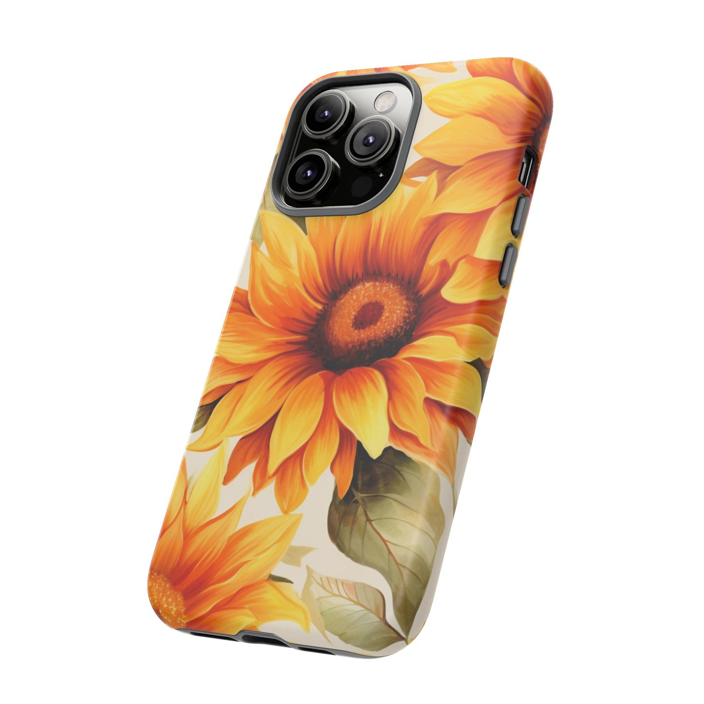 Golden Sunflower Glow Mobile Case – Radiant & Elegant