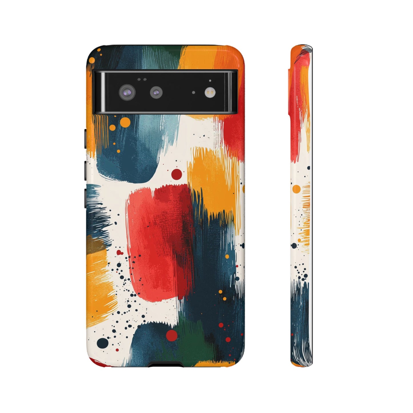 Color Burst Abstract Brushstroke Phone Case for iPhone, Samsung & Pixel