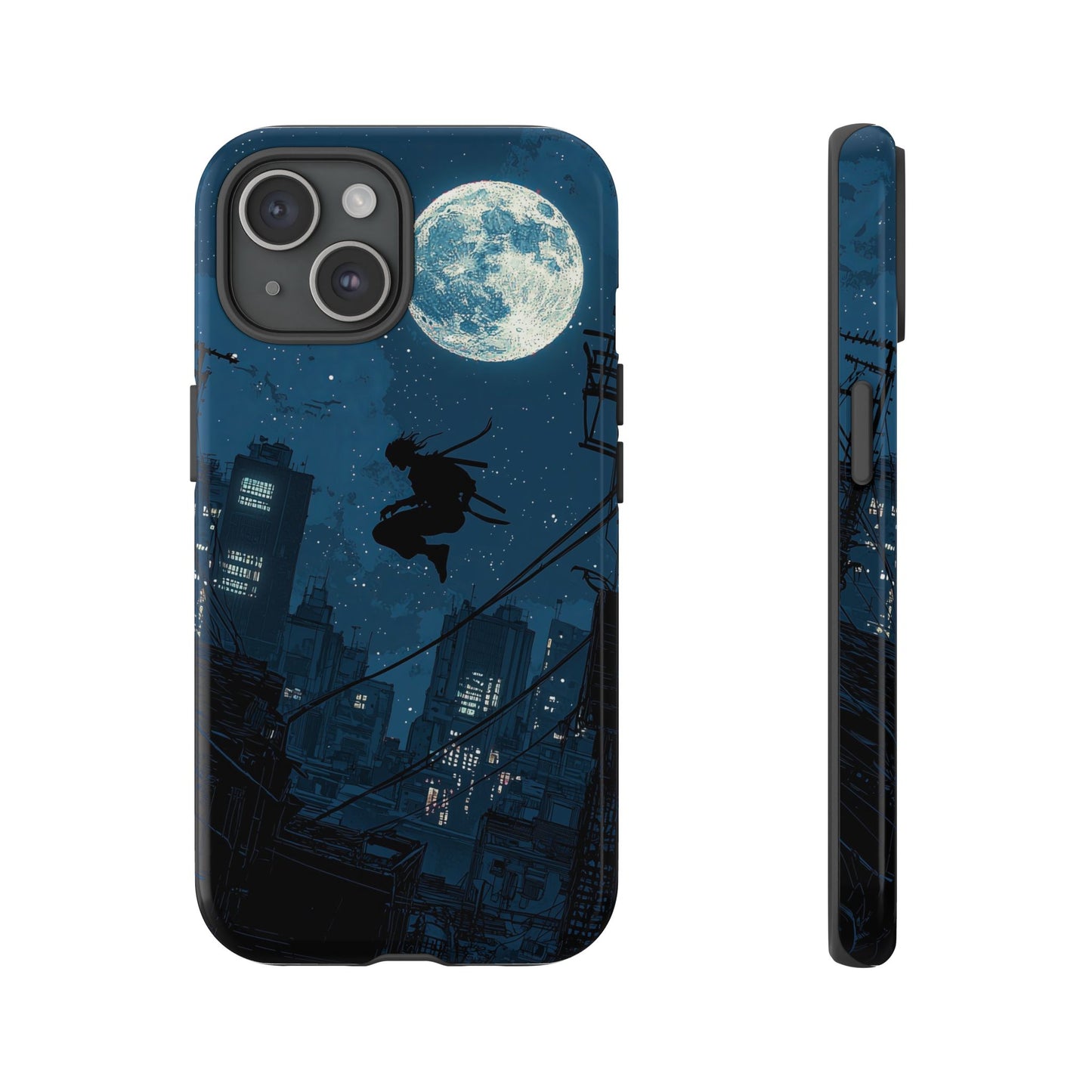 Moonlit Shadows: The Silent Ninja Phone Case for iPhone, Samsung & Pixel